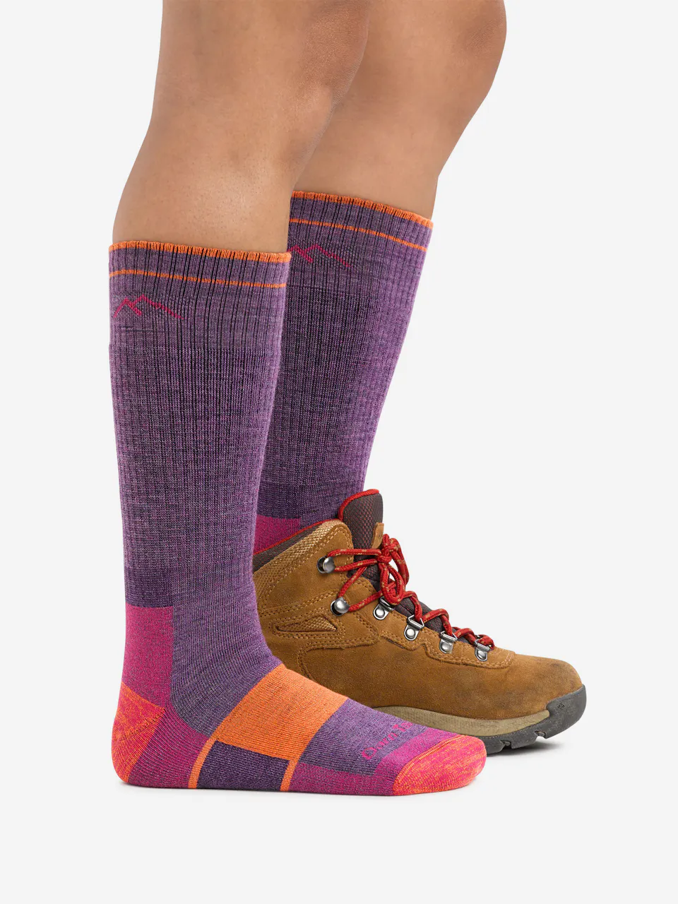 W Hiker Boot Midweight with Full Cushion-Darn Tough Plum Heather