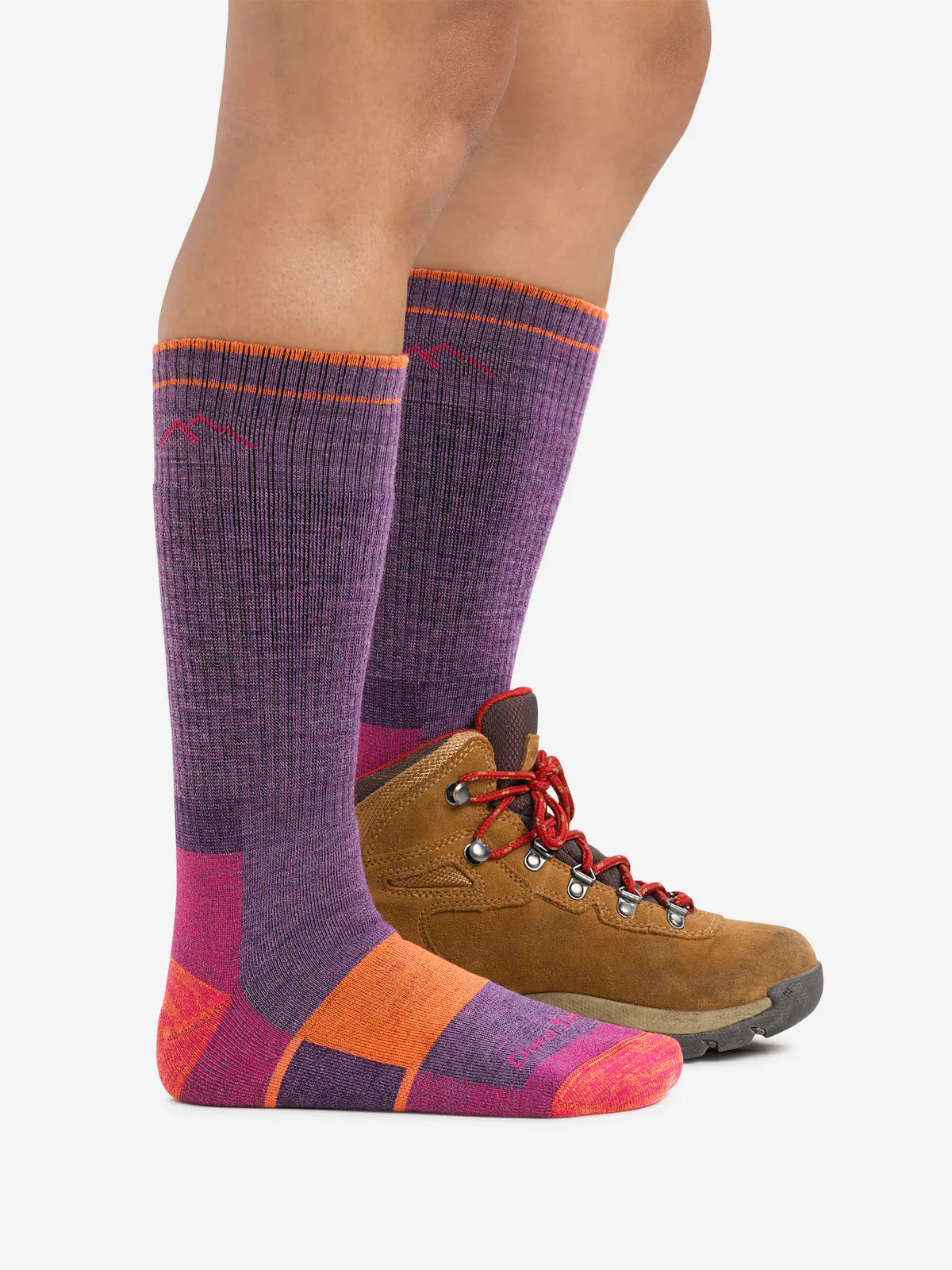 W Hiker Boot Midweight with Full Cushion-Darn Tough Plum Heather