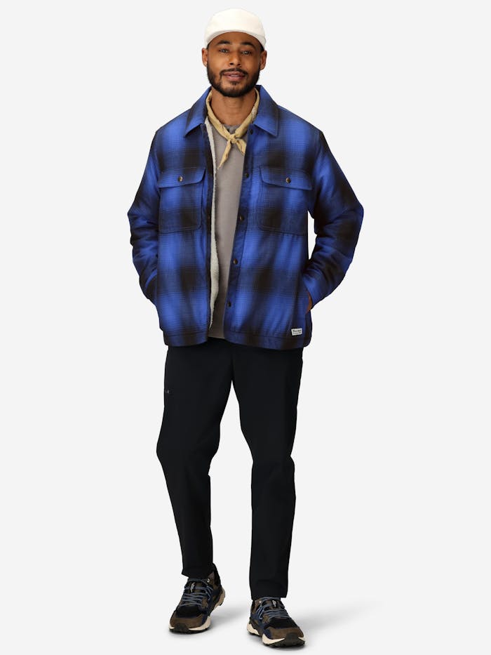 Men's Ridgefield Sherpa-Lined Flannel Shirt Jacket