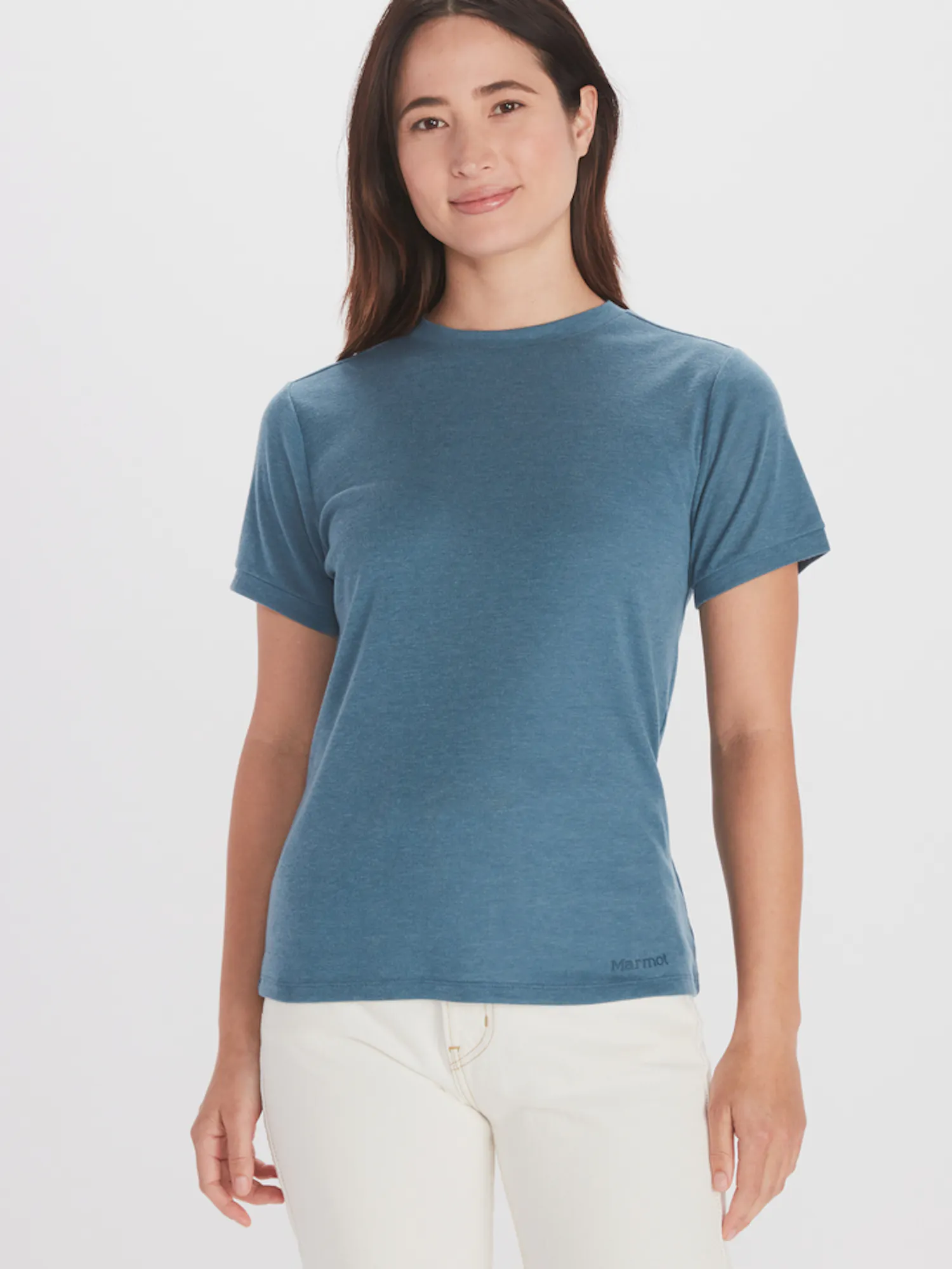 Marmot Women's Switchback Short-Sleeve T-Shirt in Dusty Teal