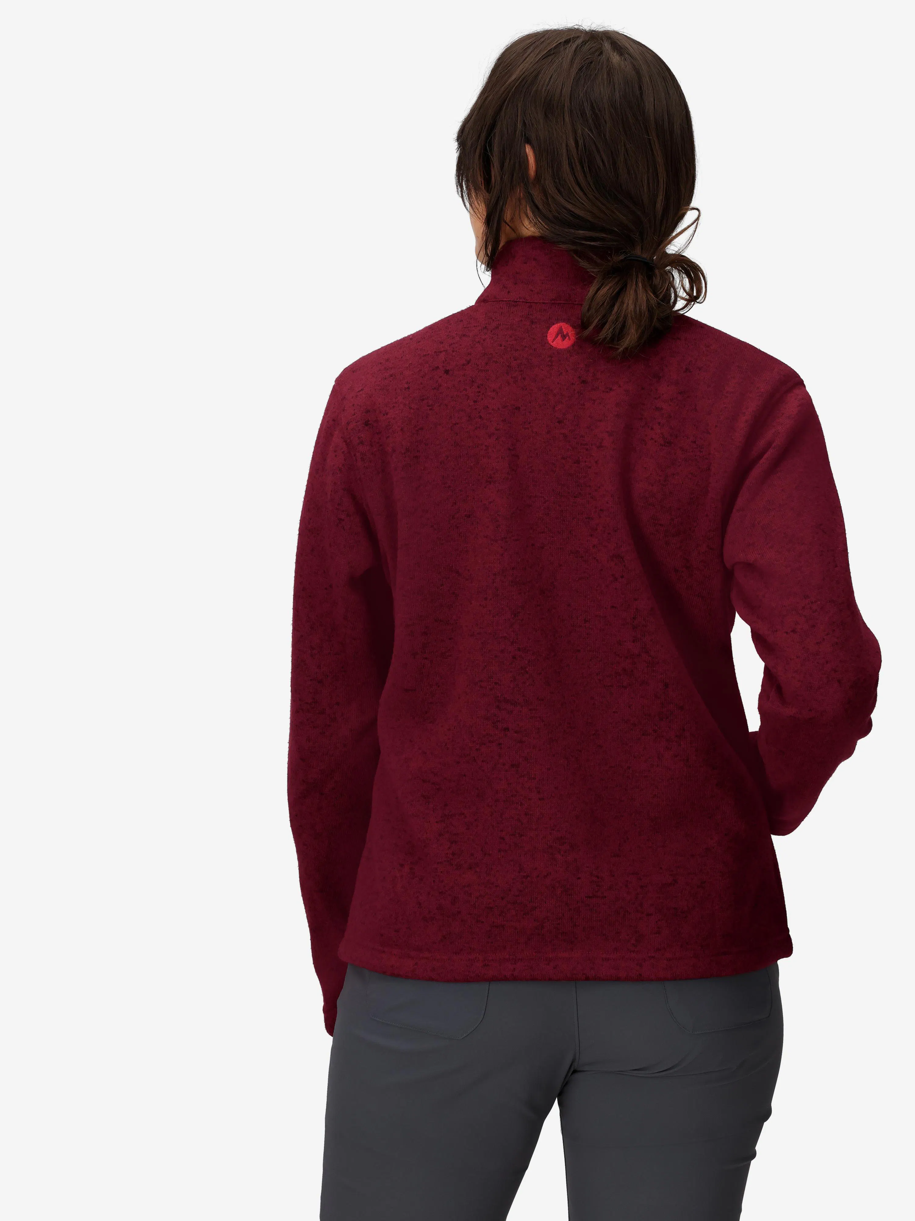 Women's Drop Line Sweater Fleece Full-Zip Jacket
