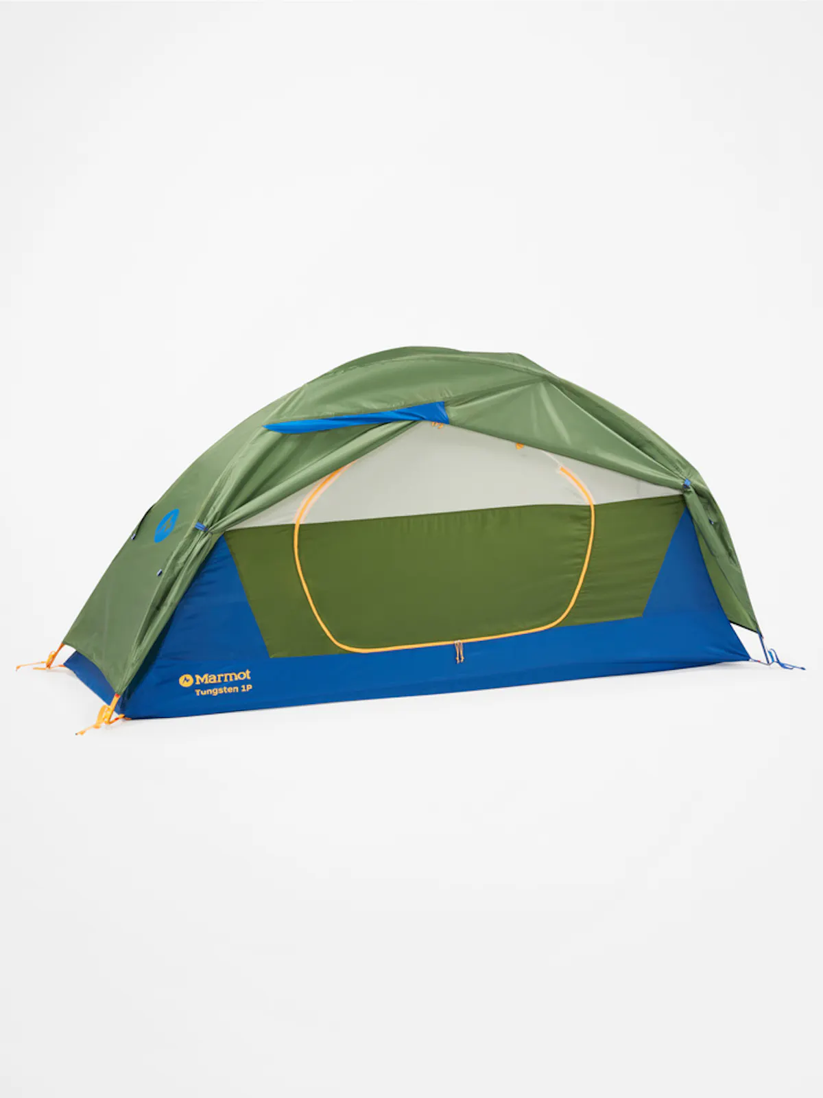 Marmot tungsten 1 person tent with rain fly tied back
