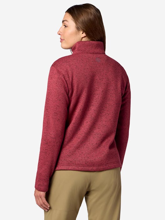 Women's Drop Line Sweater Fleece Full-Zip Jacket