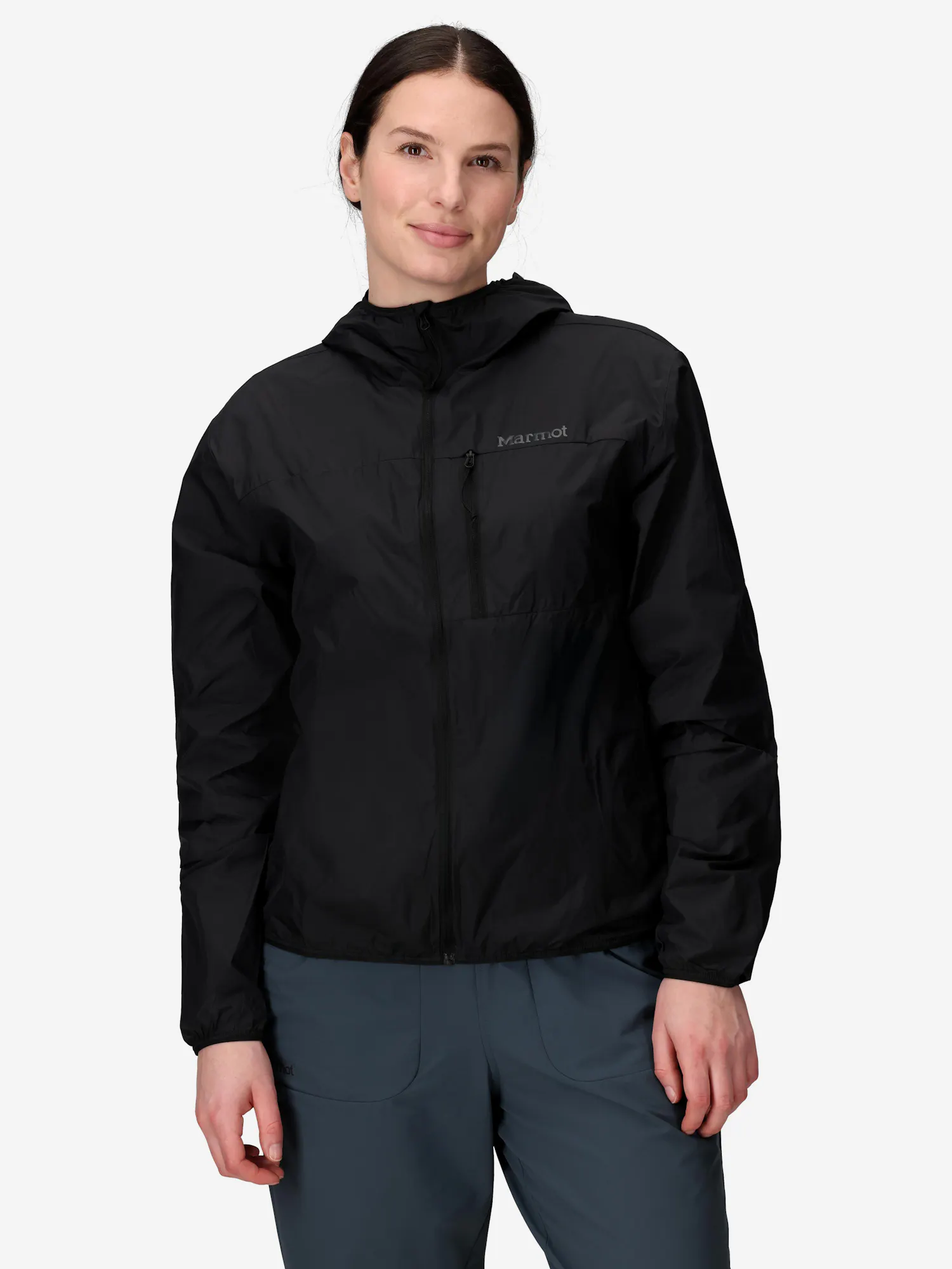 Marmot Women's Superalloy Bio Wind Jacket (Spring 2025) in Black