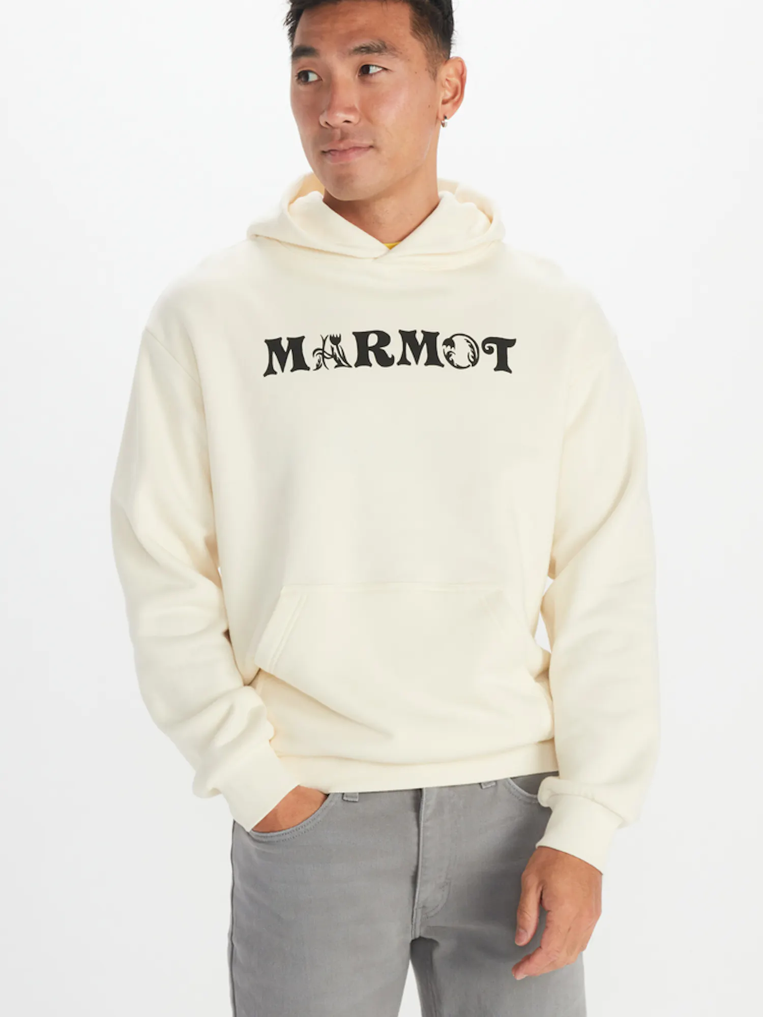 Marmot Earth Day Heavyweight Hoody in Papyrus | Cotton