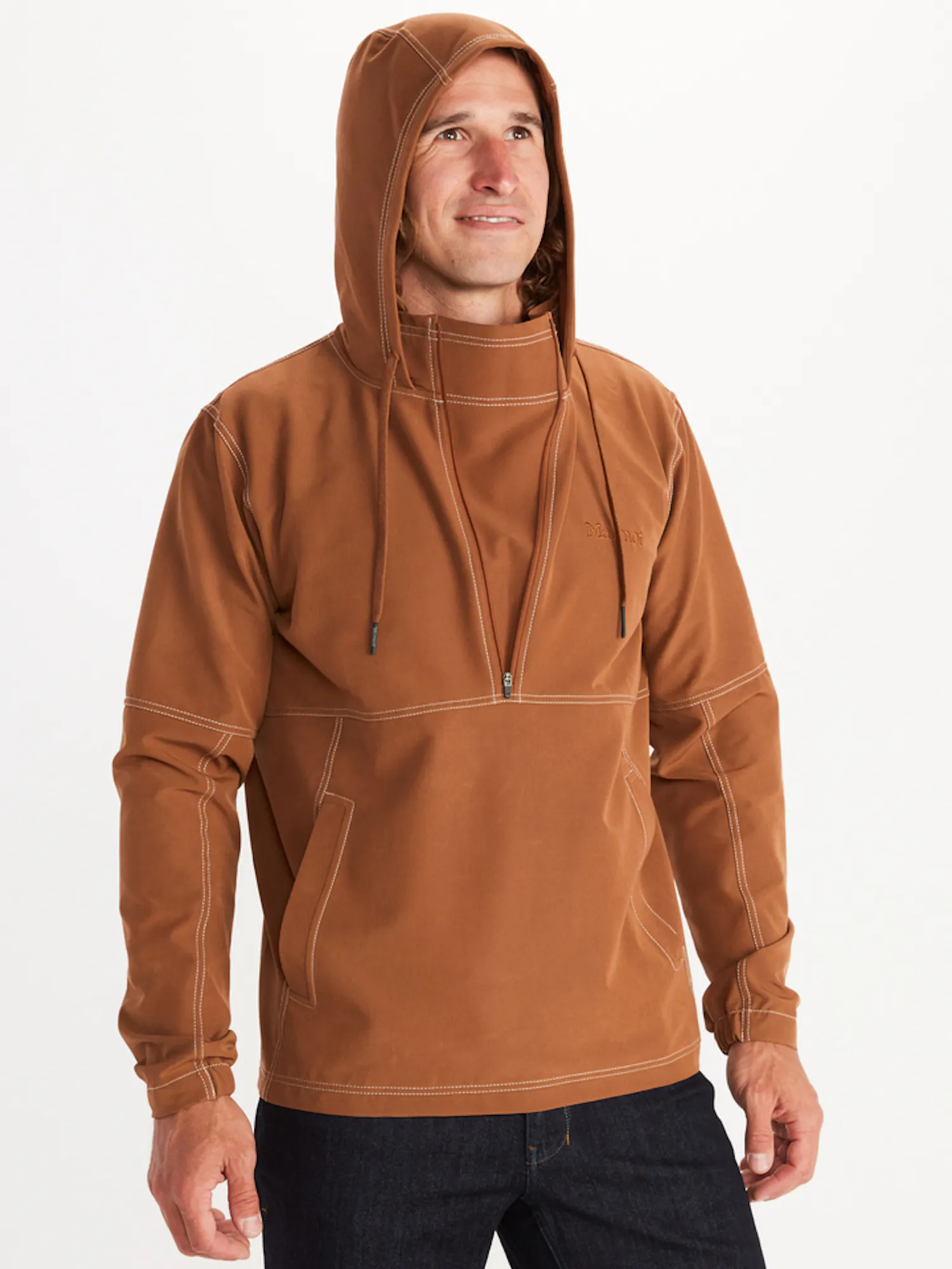 Marmot Men's Andino Pullover in Autumn Brown