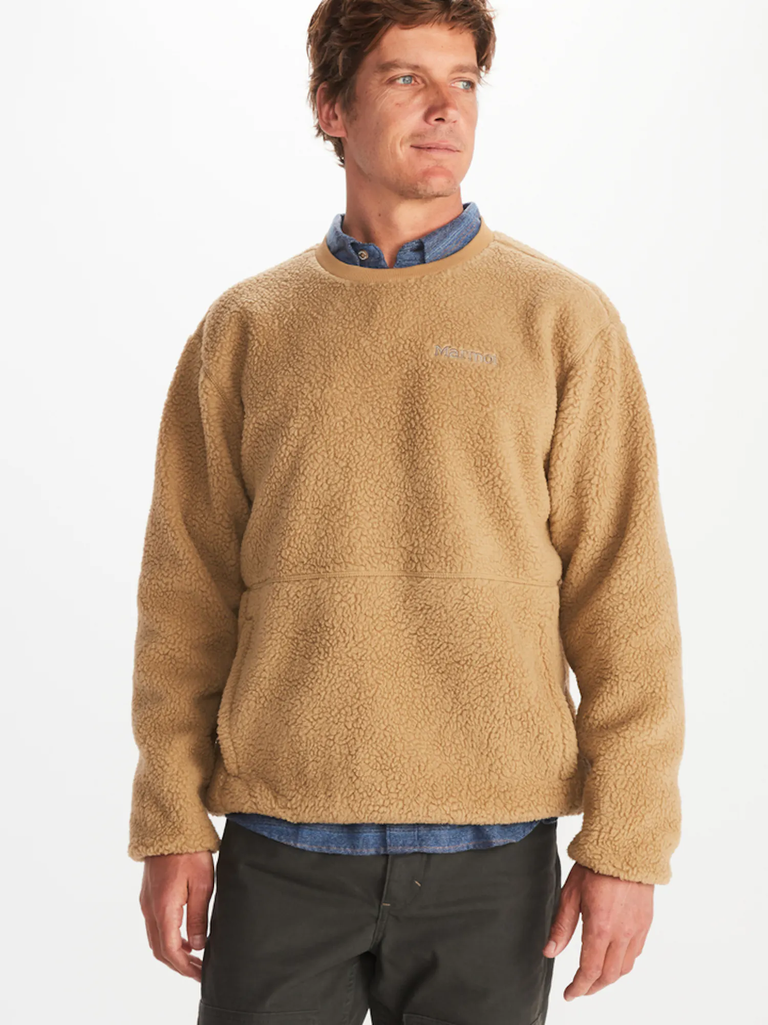 Marmot Men's Aros Fleece Pullover in Shetland