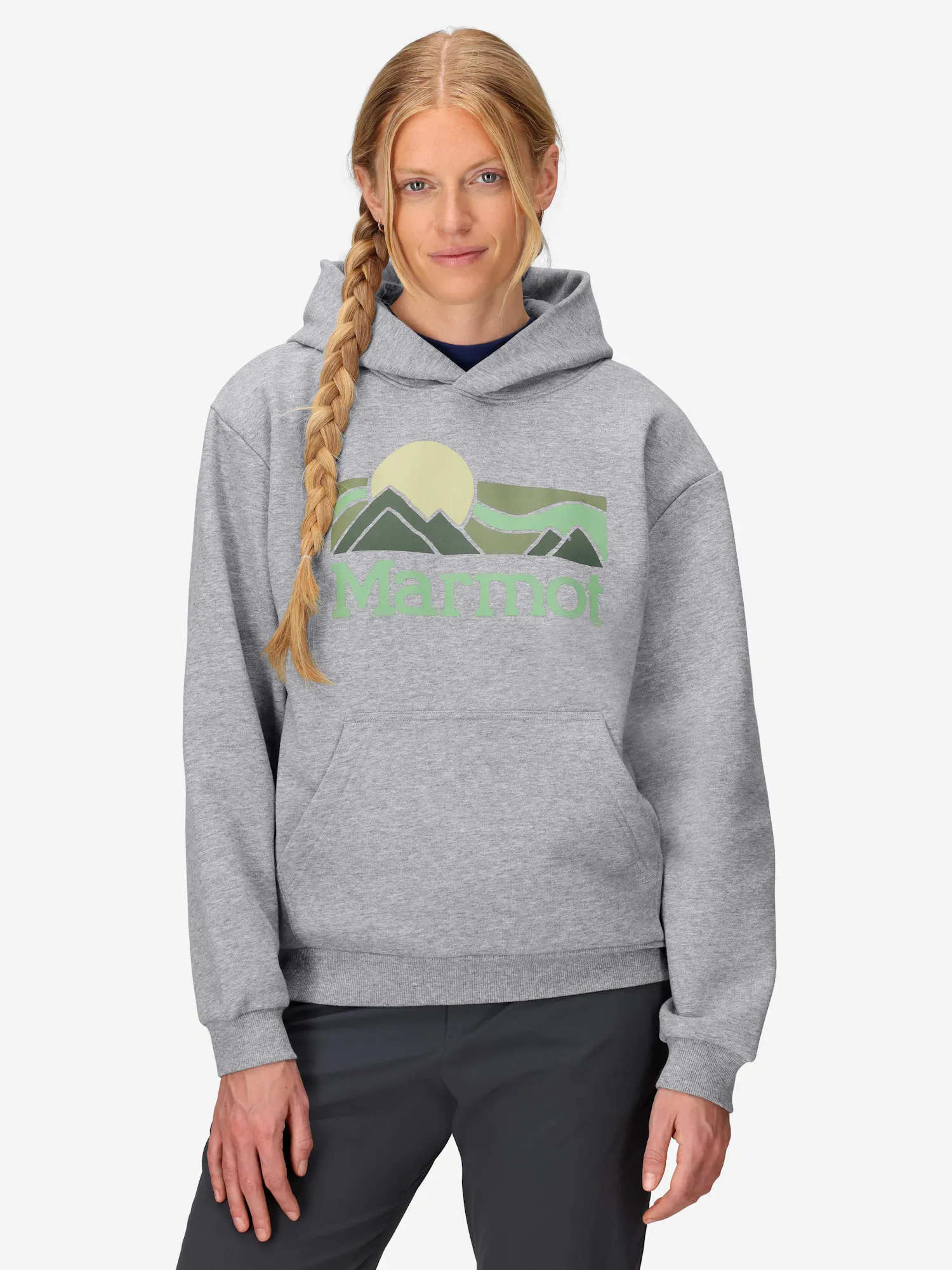 Marmot Women's Coastal Hoodie (Fall 2025) Shirt in Grey Heather | Cotton