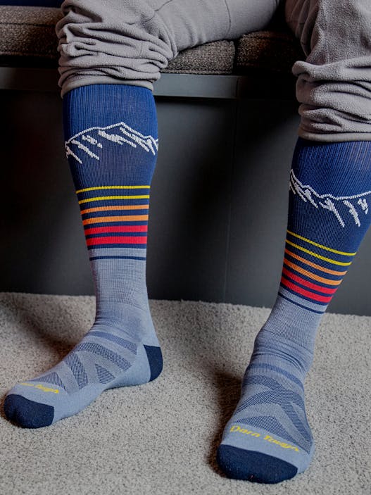 Darn Tough Men's Steep Lines Over-the-Calf Lightweight Ski & Snowboard Socks