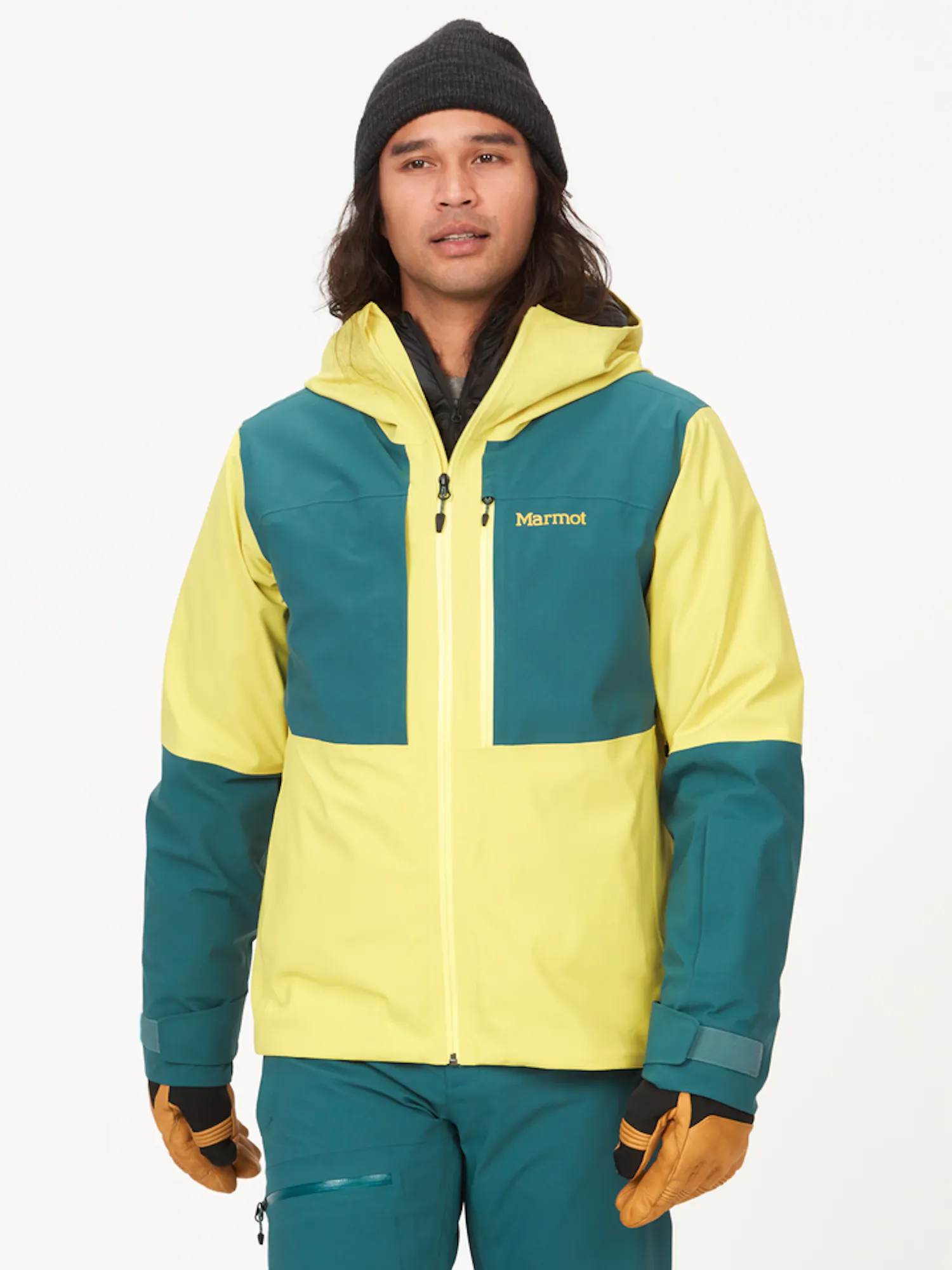 Marmot Men's Refuge Jacket (2023) in Limelight/Dark Jungle