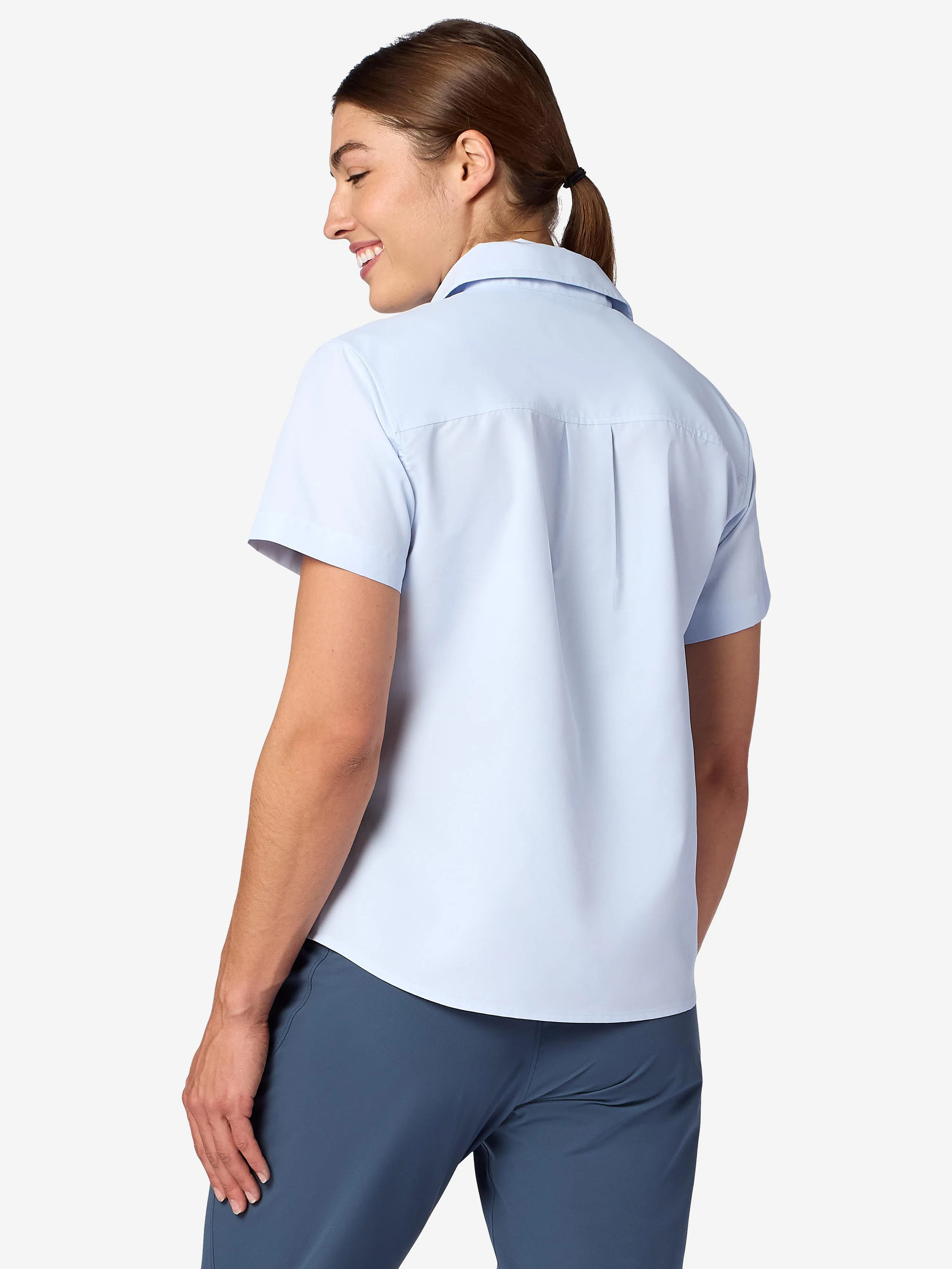 Women's AirExchange UPF 40 Novelty Short-Sleeve Collared Shirt (Spring 2026)