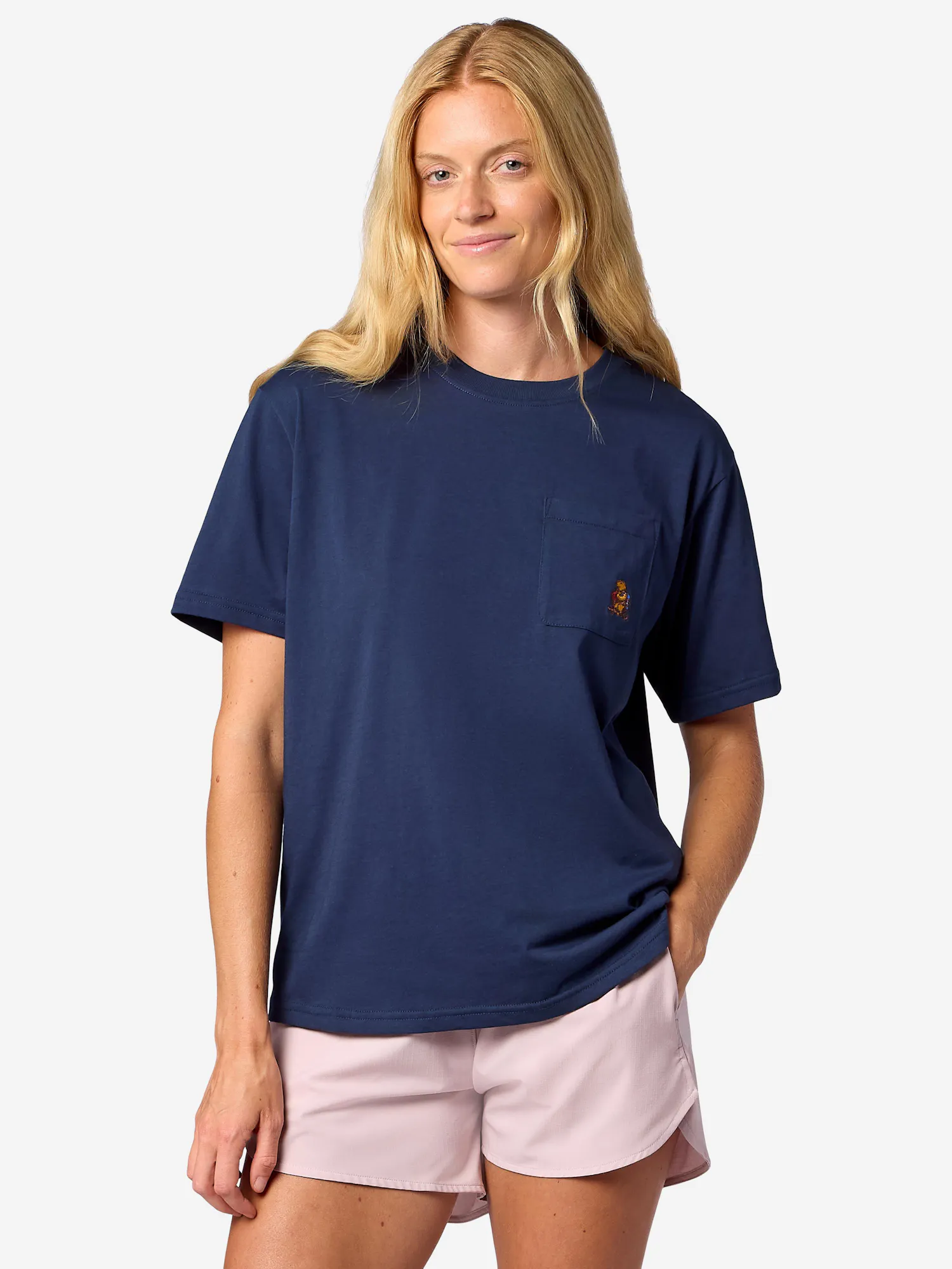 Marmot Women’s Marty Short-Sleeve Pocket T-Shirt in Nightfall Navy | Recycled Cotton