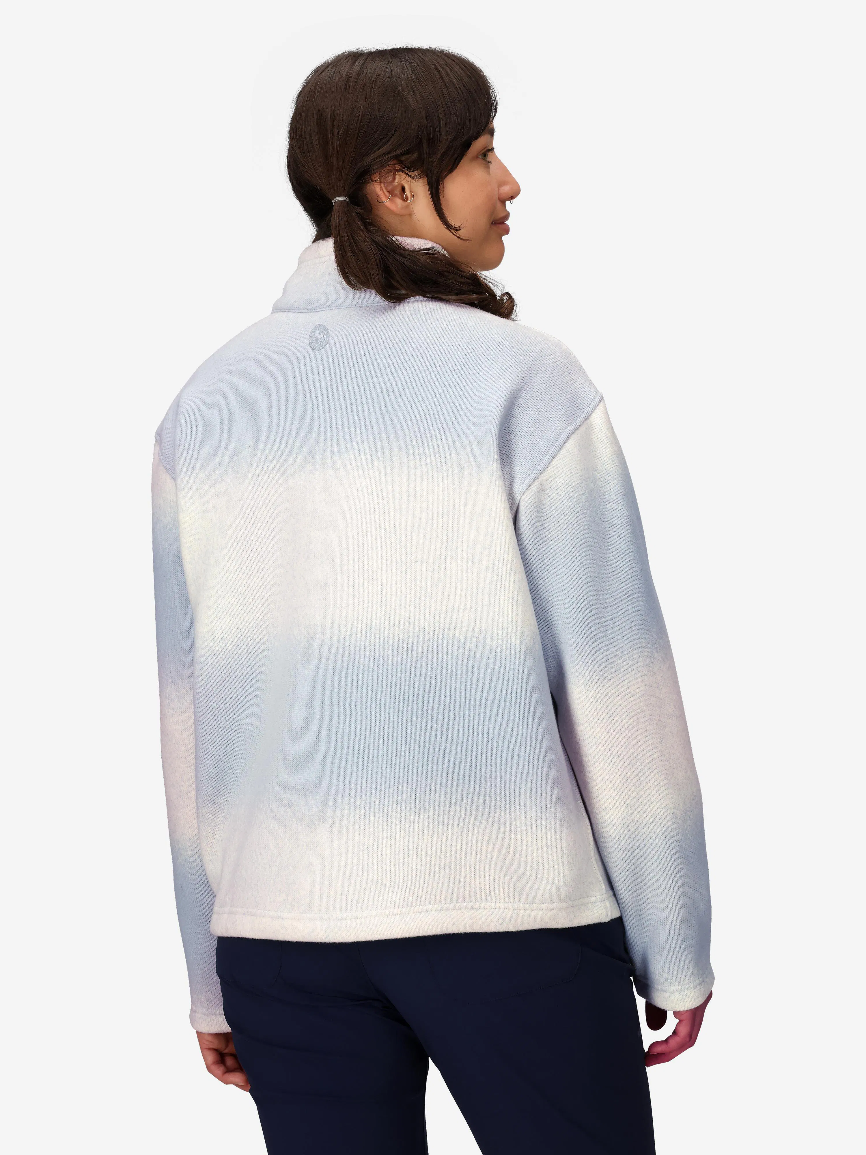 Women's Heavyweight Drop Line Printed Sweater Fleece Half-Zip (Fall 2025)