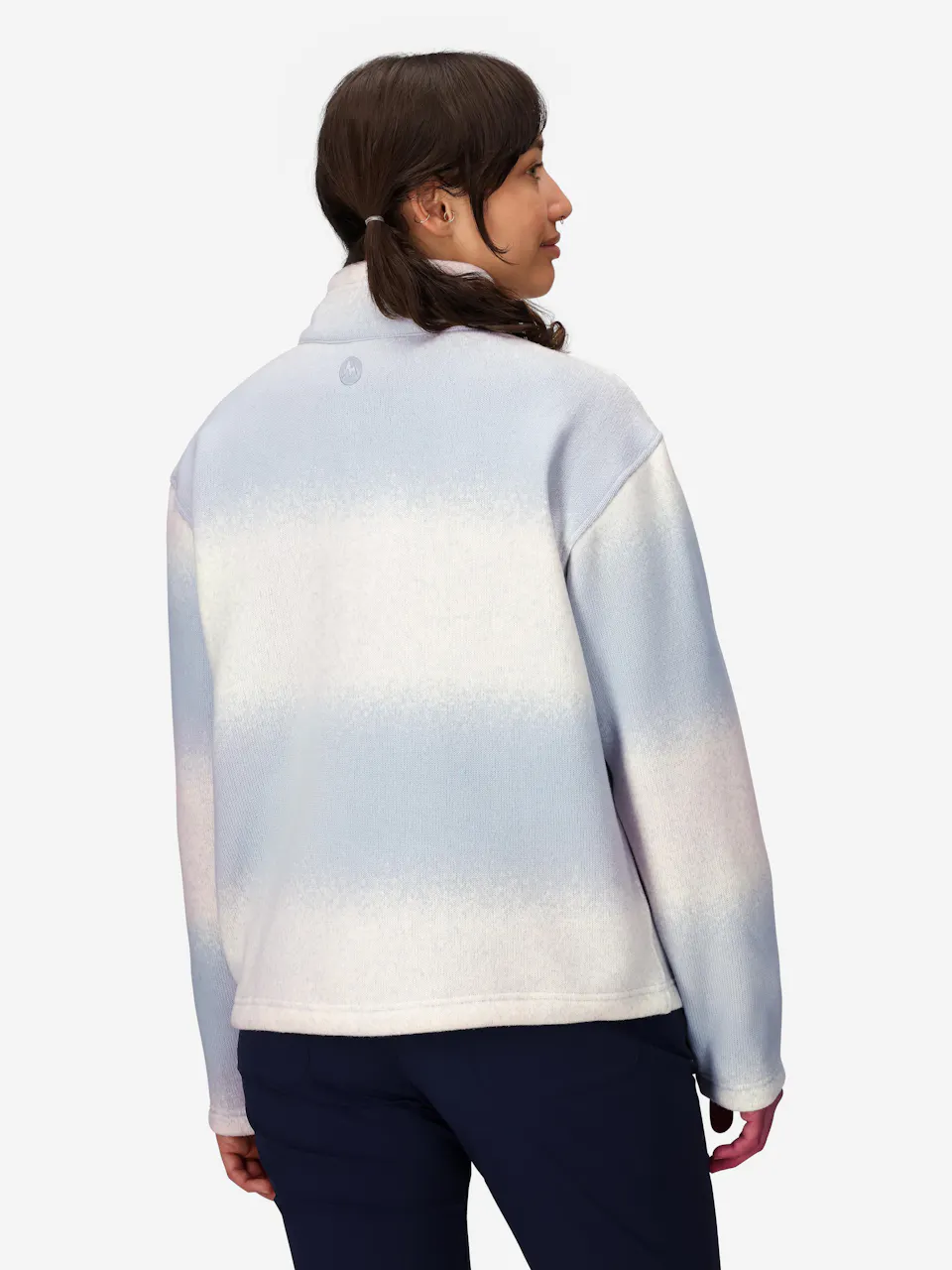 Wm's Heavyweight Drop Line Printed 1/2 Zip