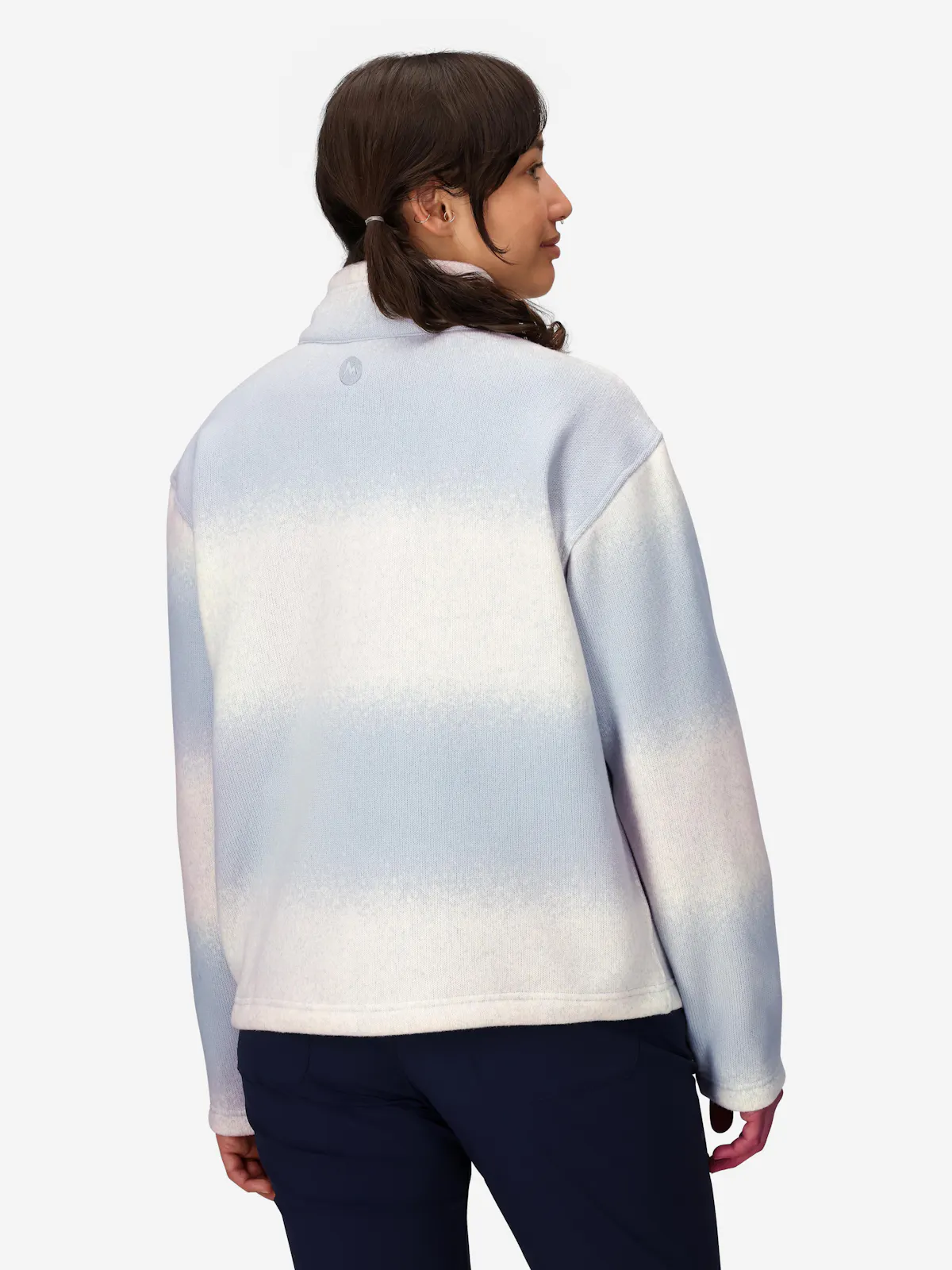 Wm's Heavyweight Drop Line Printed 1/2 Zip