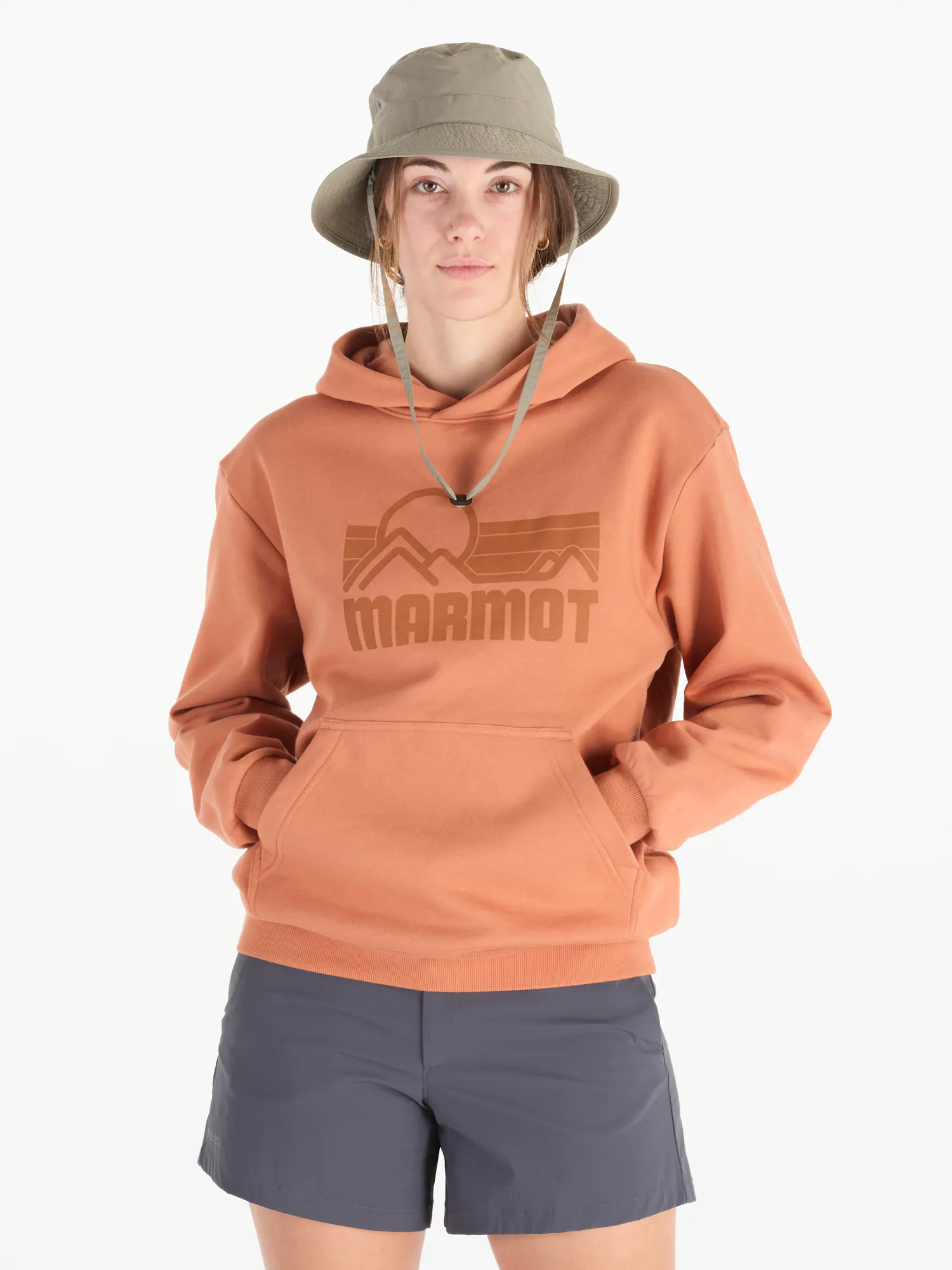 Marmot Women's Coastal Hoody in Sunburn | Cotton