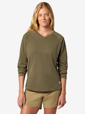 Women's Sereno V-Neck Long-Sleeve Shirt