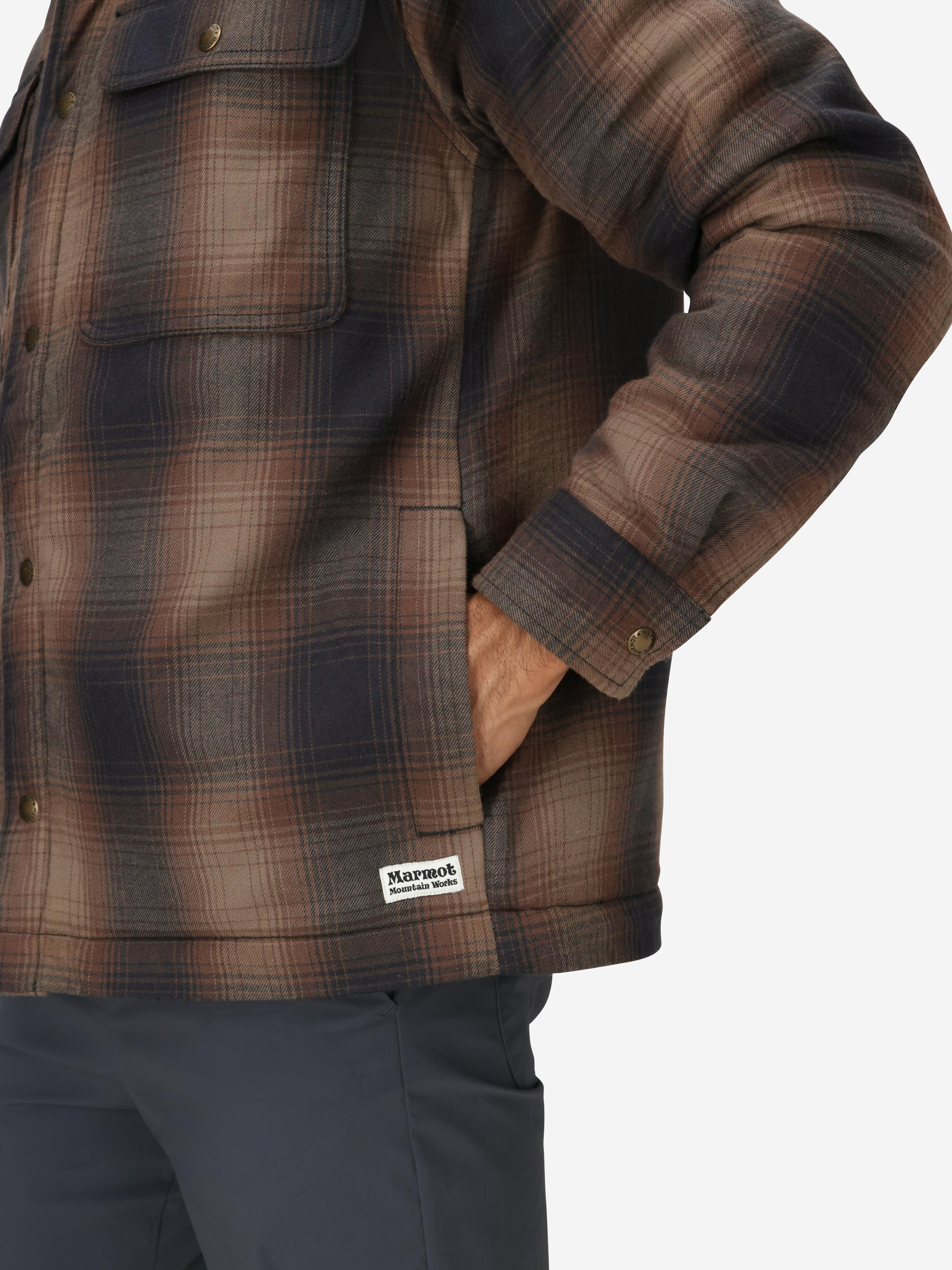 Men's Ridgefield Sherpa-Lined Flannel Shirt Jacket | Marmot