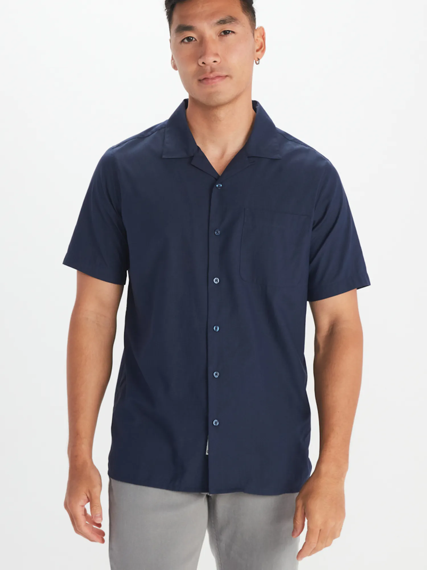 Marmot Men's Muir Camp Short-Sleeve Shirt in Arctic Navy