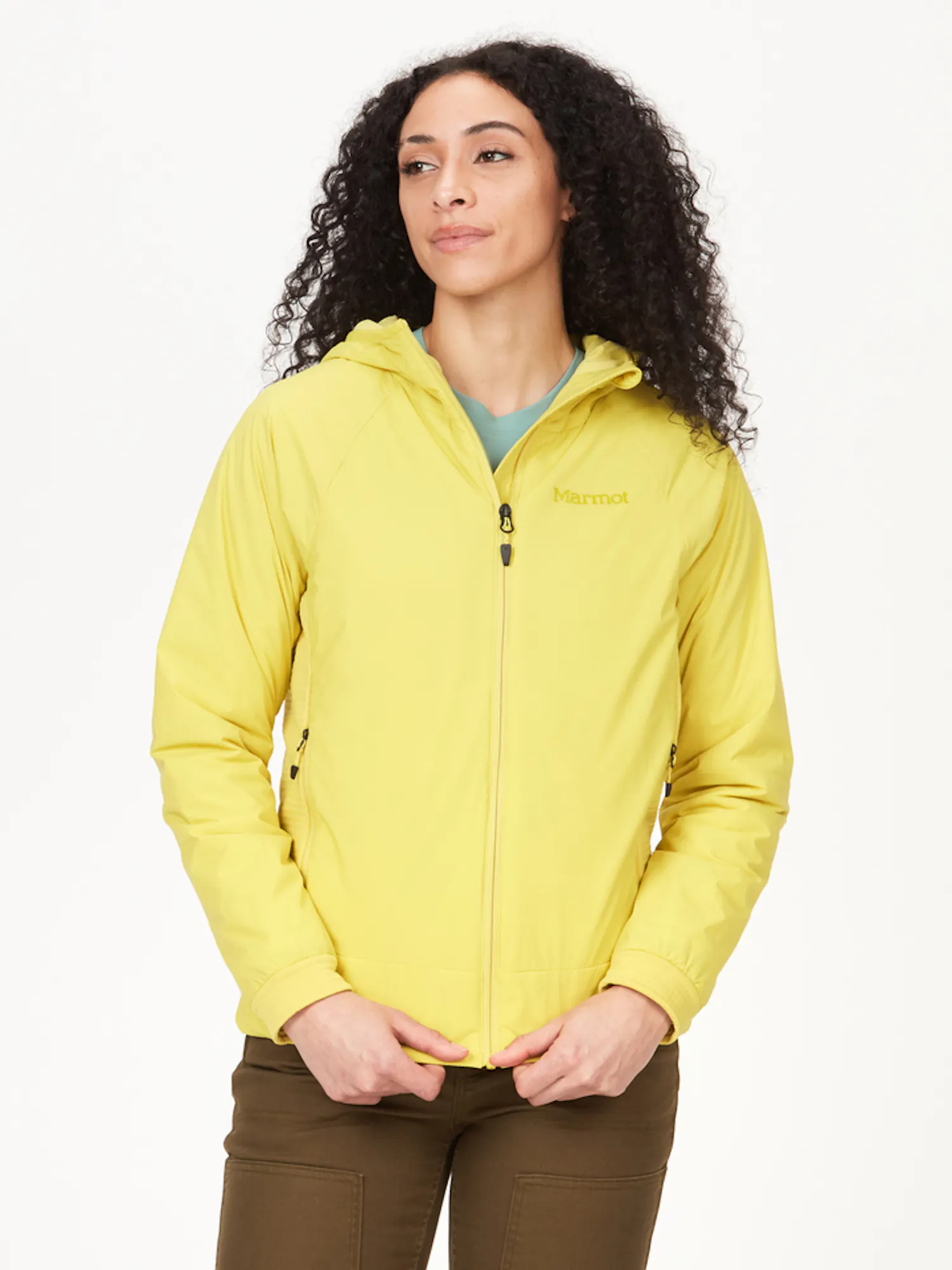 Marmot Women's Novus LT Hybrid Hoody (2023) in Limelight