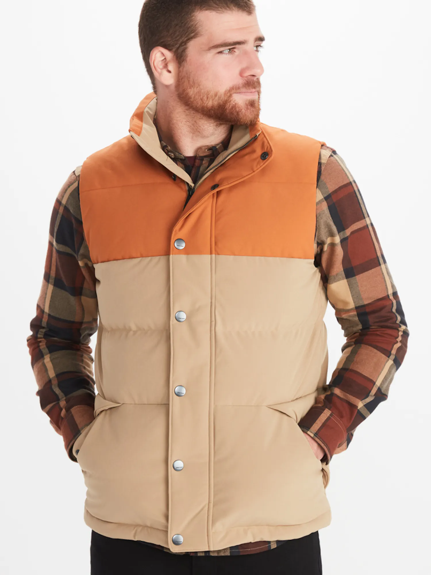 Marmot Men's Bedford Vest in Shetland/Copper