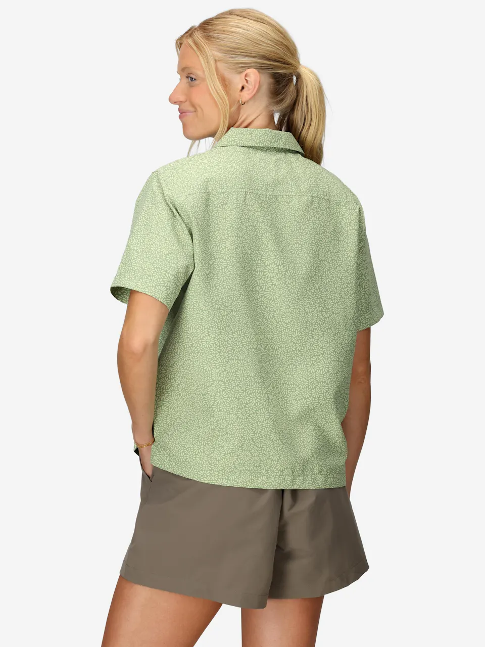 Wm's AirExchange UPF 40 Camp Novelty SS Shirt