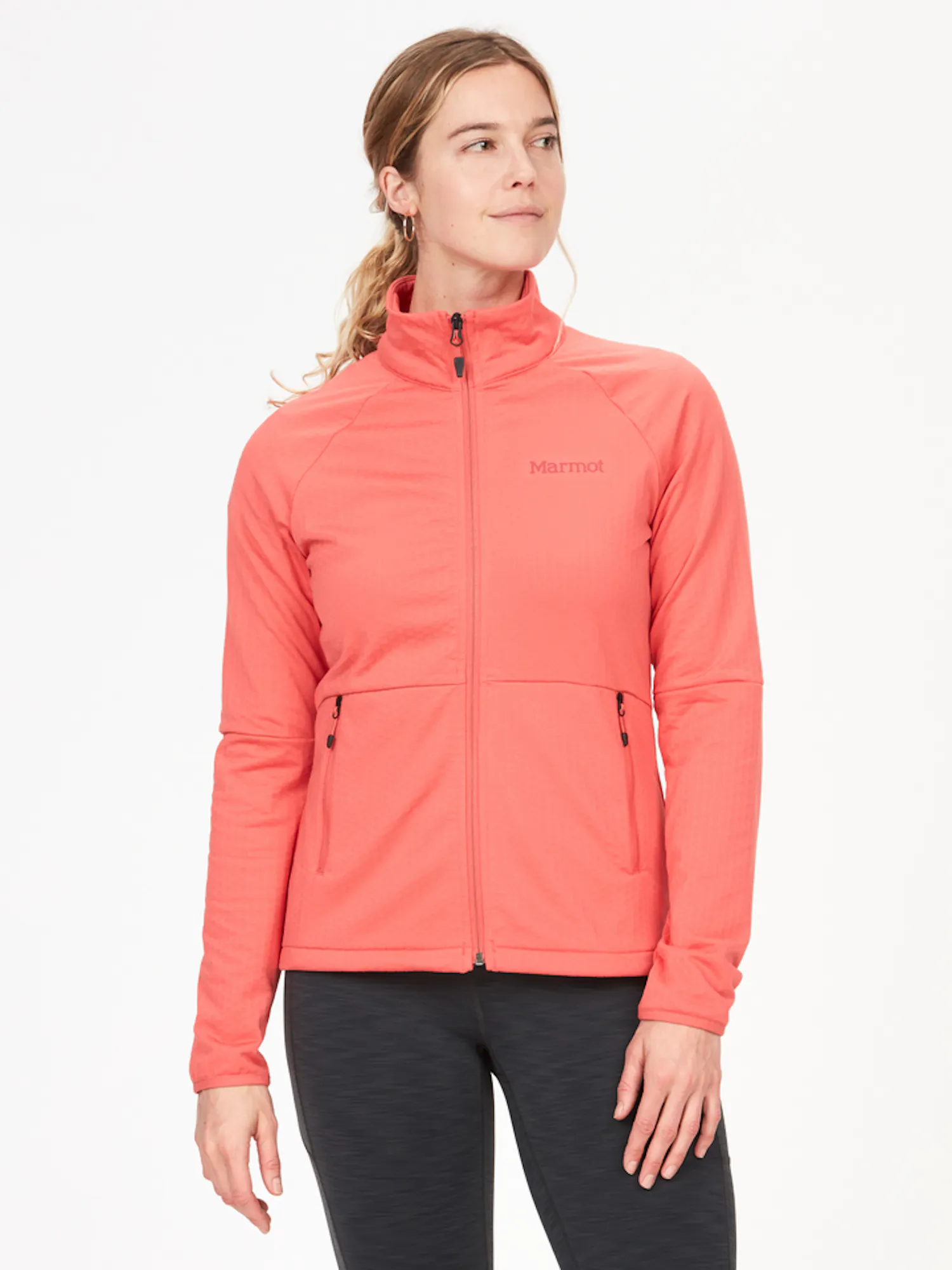 Marmot Women's Leconte Fleece Jacket in Grapefruit