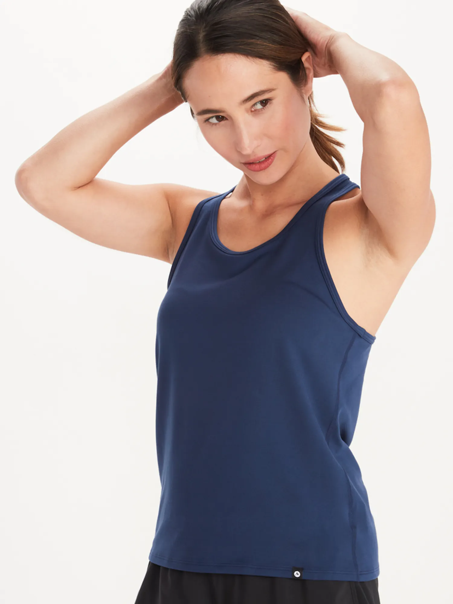 Marmot Women's Leda Racer Tank UPF 50 Shirt in Arctic Navy