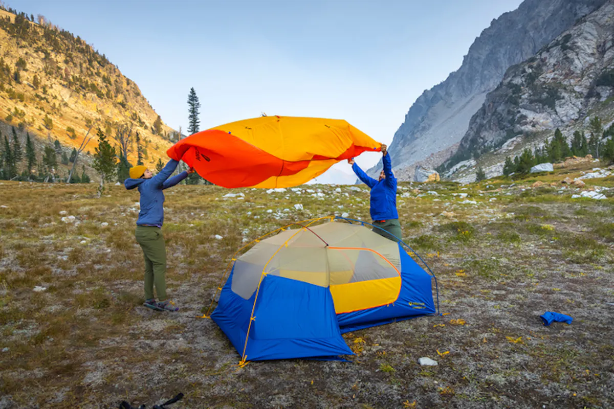 tent setup