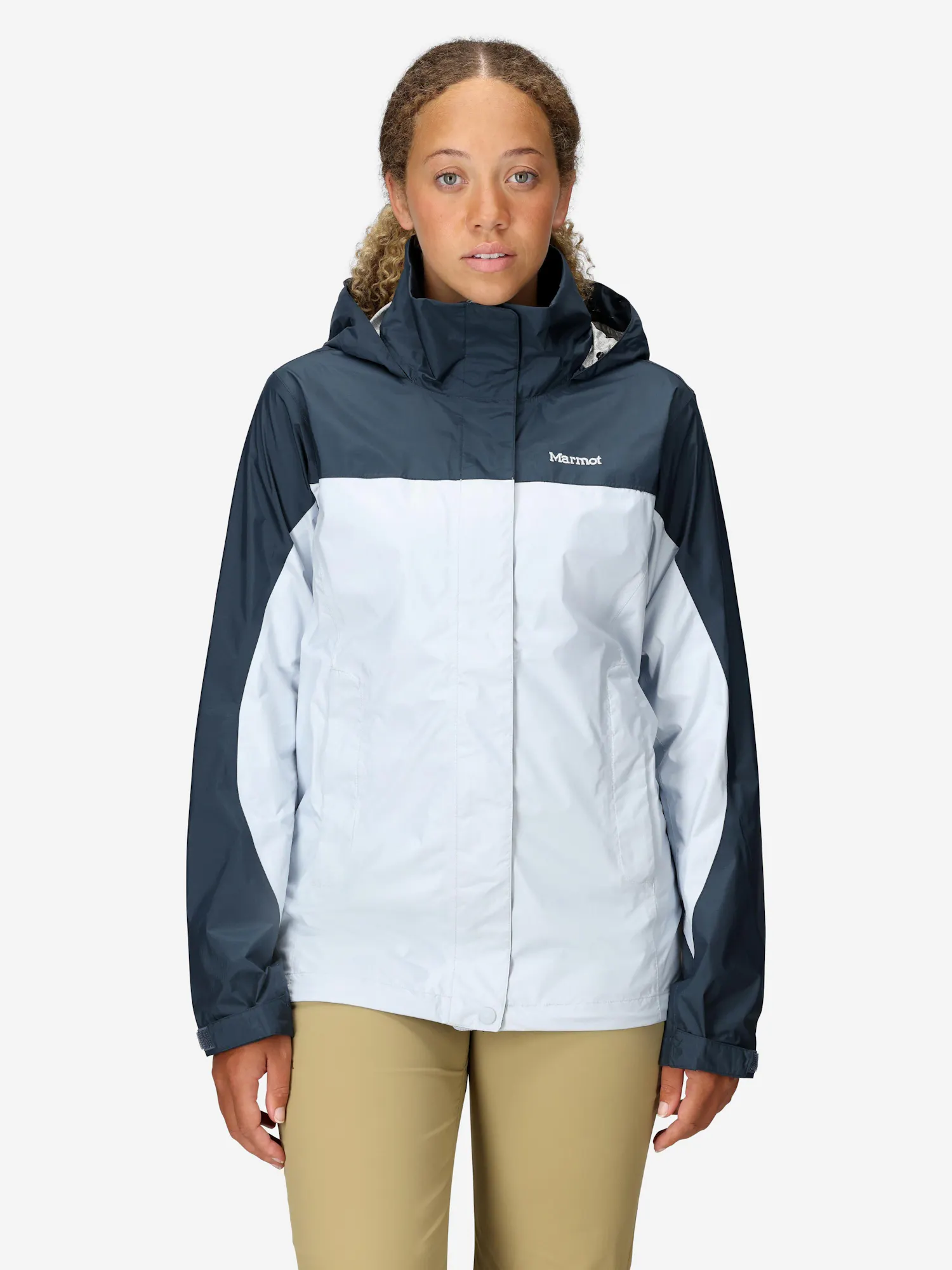 Marmot Women's PreCip® Eco Rain Jacket (Fall 2025) in Thunderhead/Vapor