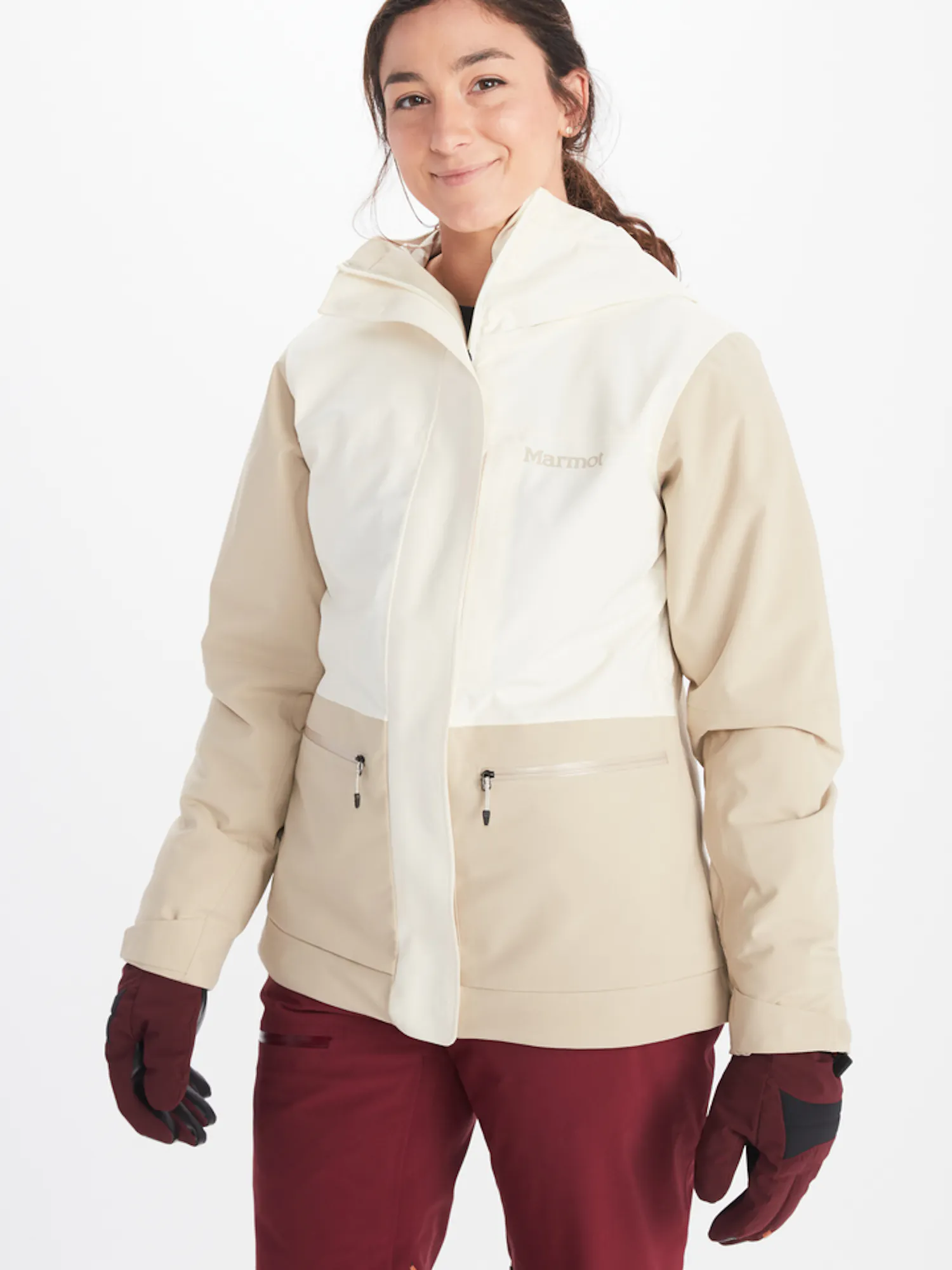 Marmot Women's Refuge Jacket in Papyrus/Sandbar