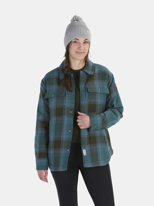 Women's Ridgefield Sherpa-Lined Flannel Shirt Jacket