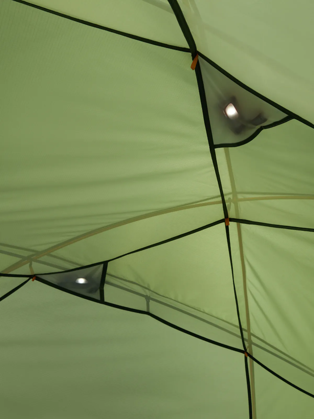 Marmot tent with interior lampshade pockets