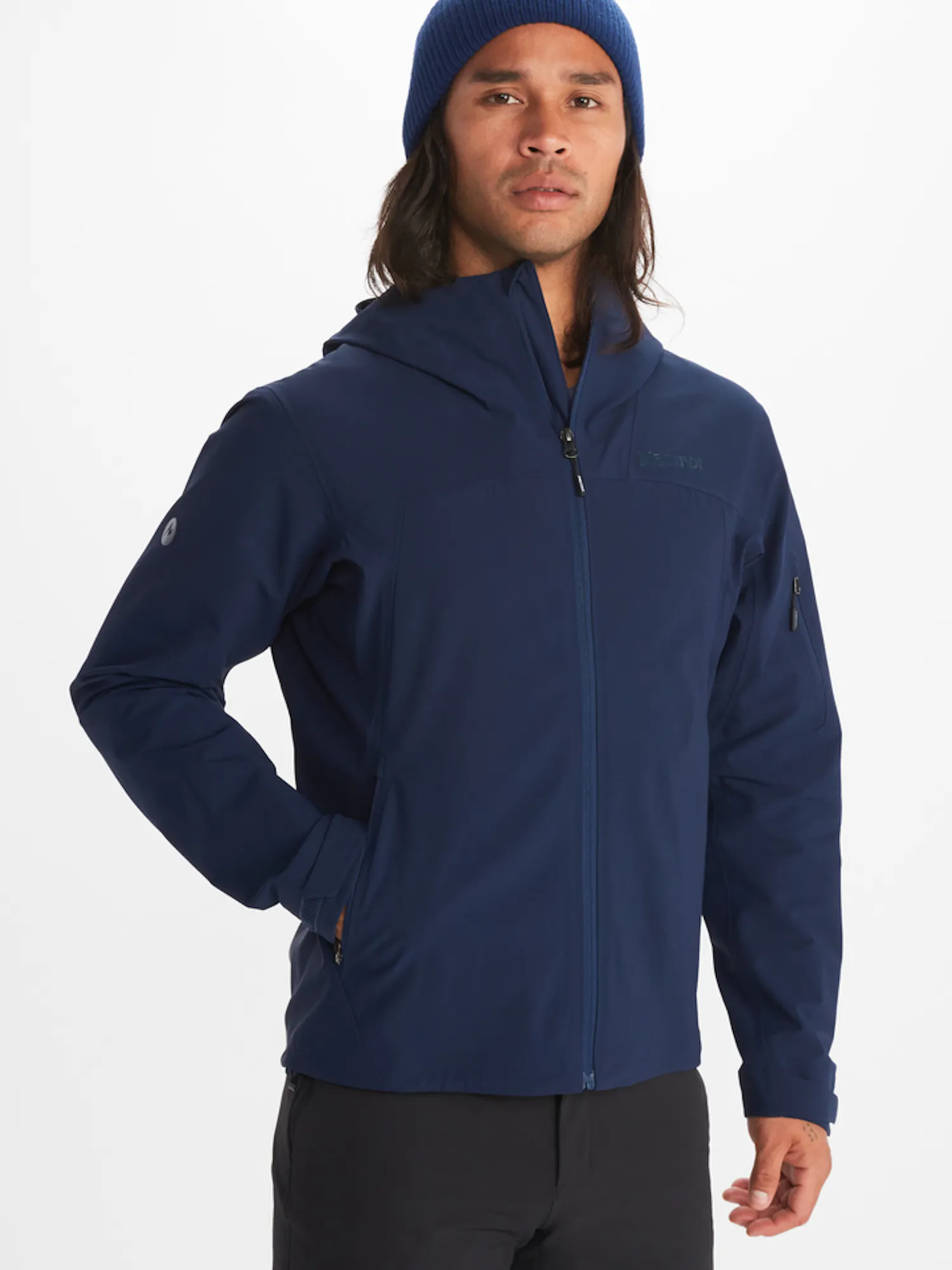 Marmot Men's Alsek Hoody in Arctic Navy | Down
