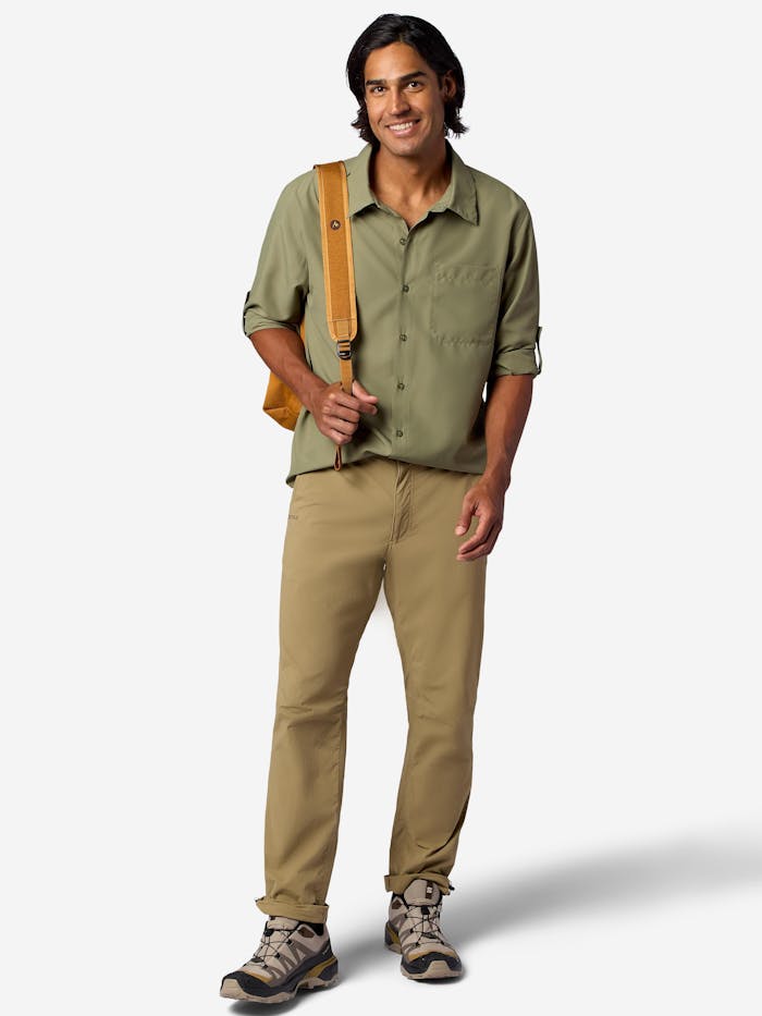 Men's AirExchange UPF 40 Long-Sleeve Collared Shirt