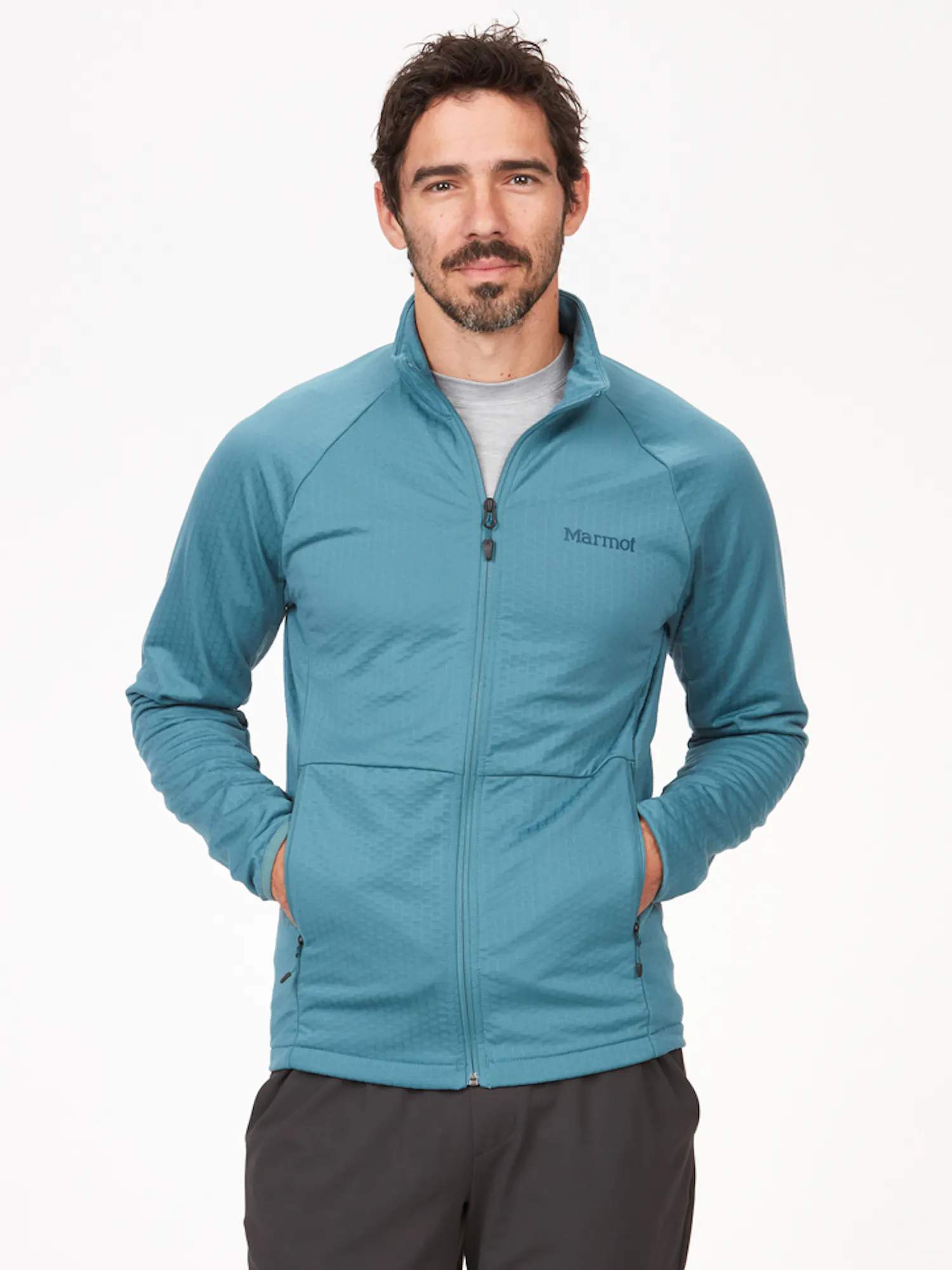Marmot Men's Leconte Fleece Jacket in Moon River