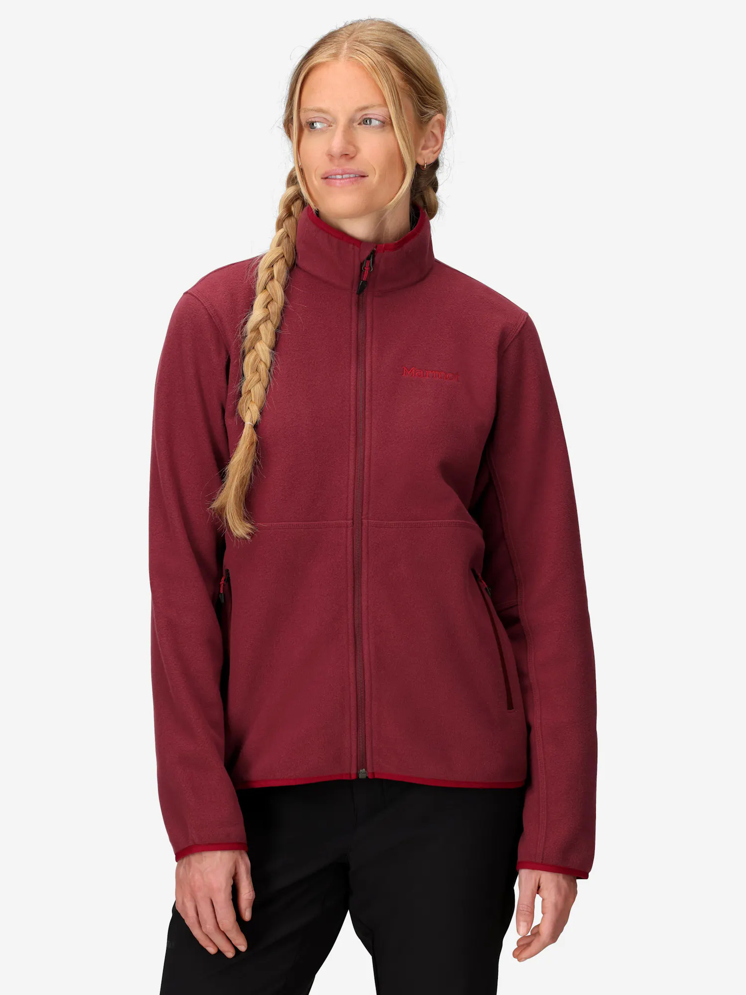 Marmot Women's Rocklin Fleece Full-Zip Jacket (Fall 2025) in Acai Berry