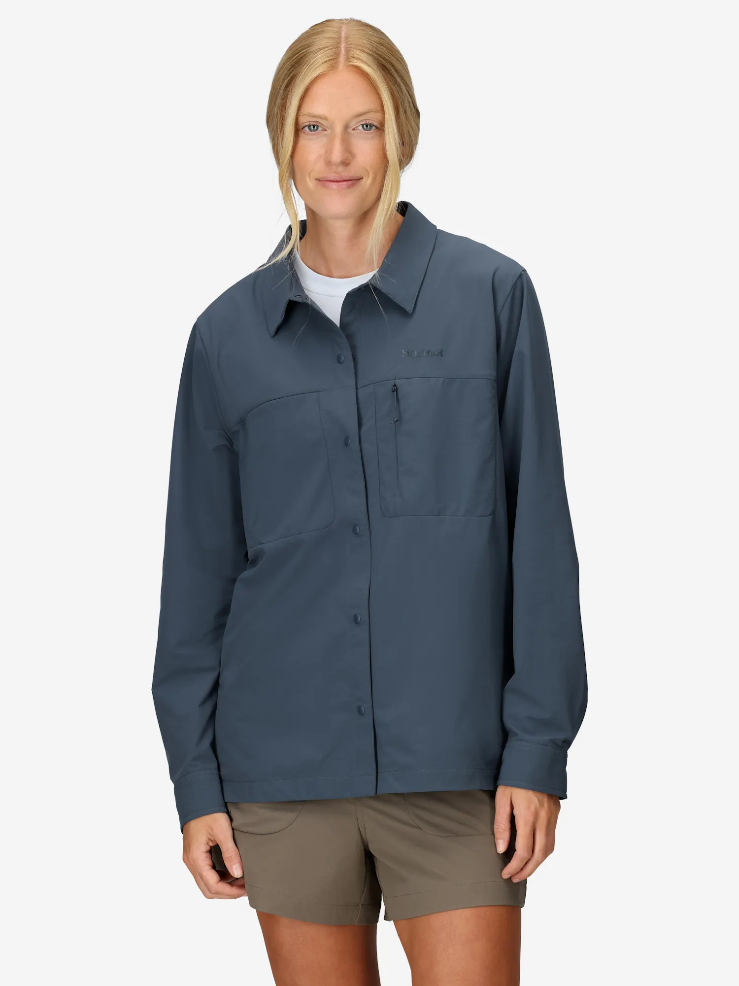 Marmot Women's AirExchange UPF 40 Overshirt in Thunderhead
