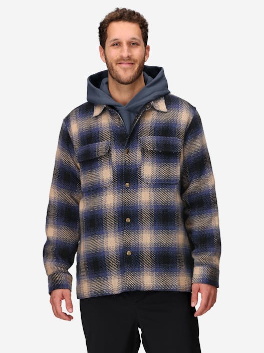 Men’s Open Weave Heavyweight Flannel Overshirt