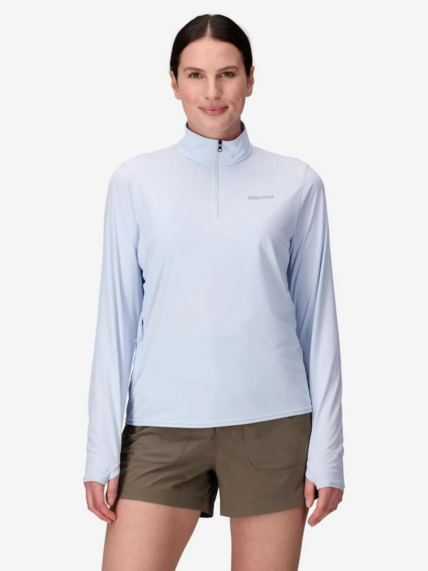 Marmot Women's AirExchange UPF 50 1/4-Zip (Spring 2026) Jacket in Vapor