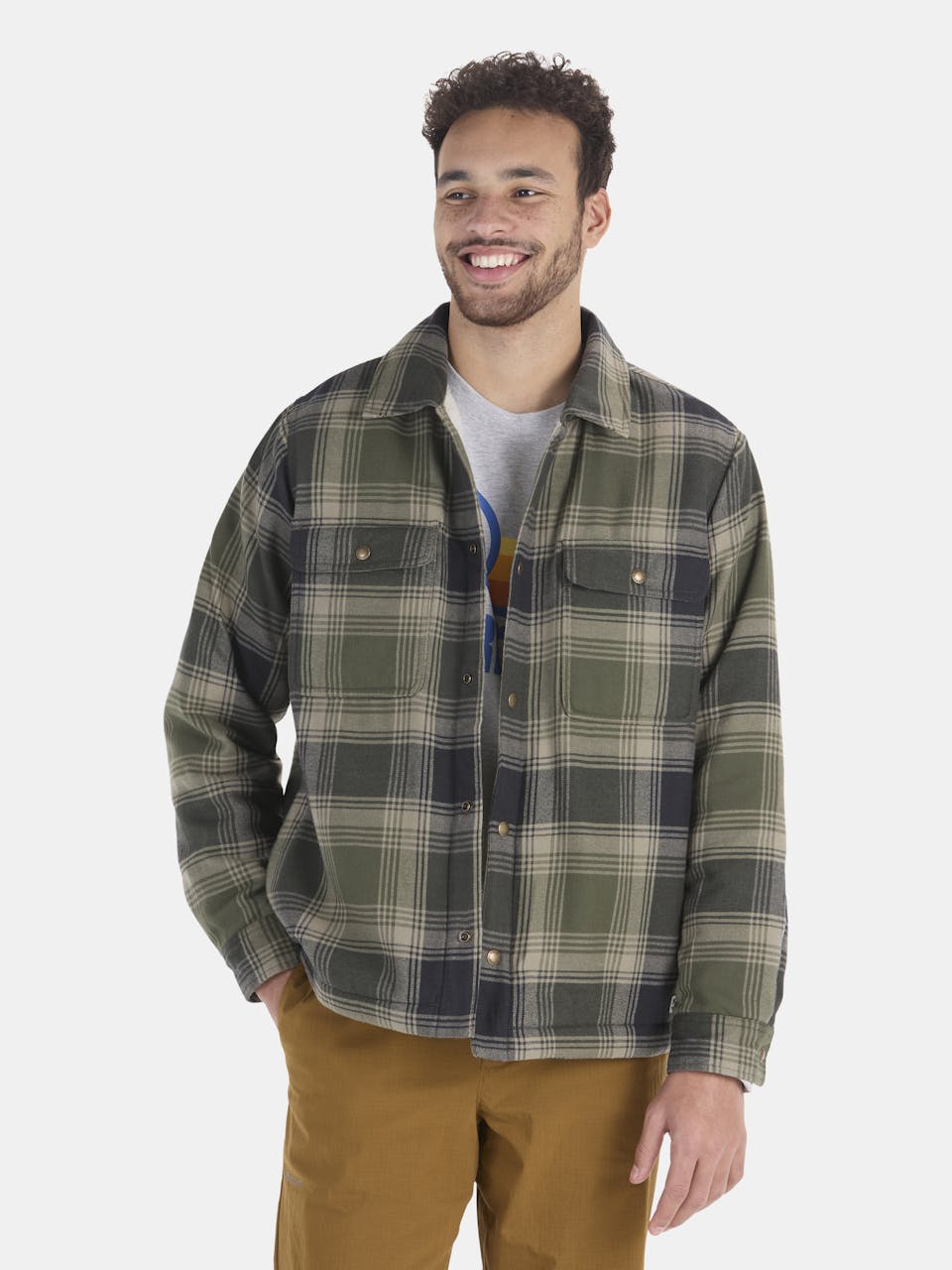 Men’s Ridgefield Heavyweight Sherpa-Lined Flannel Shirt Jacket (2024)