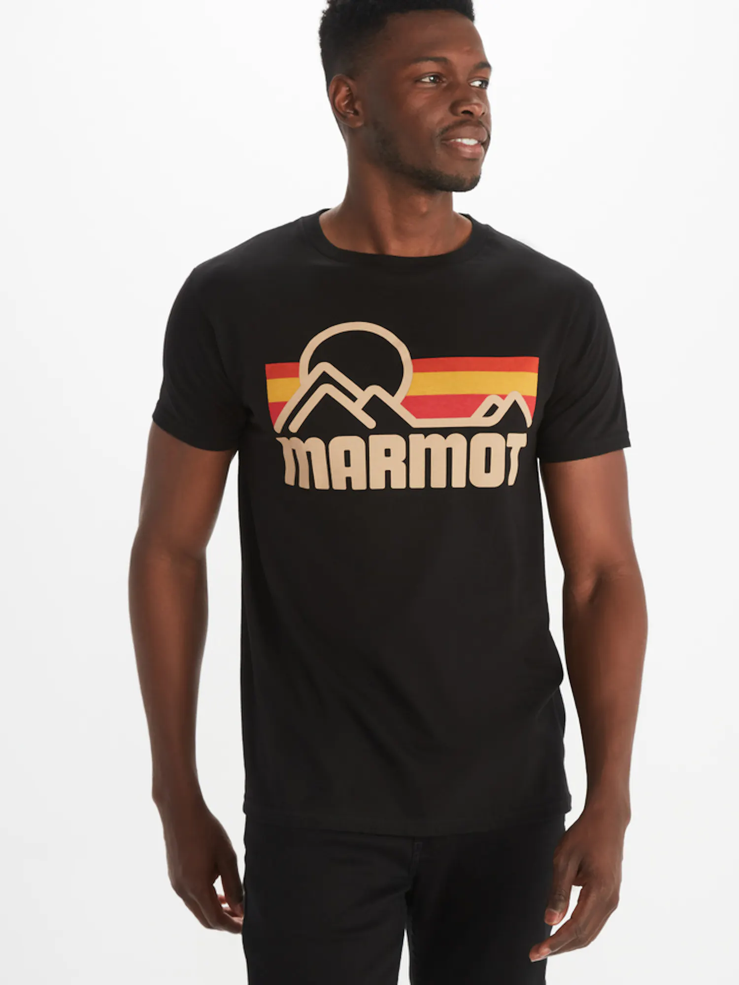 Marmot Men's Coastal Short-Sleeve T-Shirt in Black | Cotton