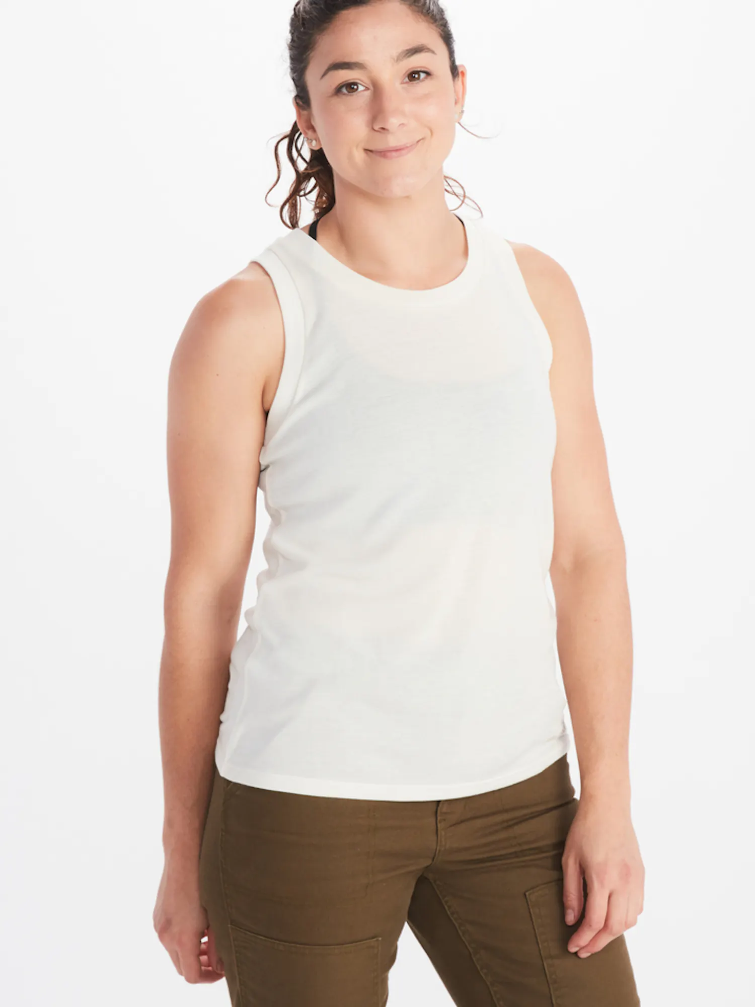 Marmot Women's Switchback Tank Shirt in Papyrus