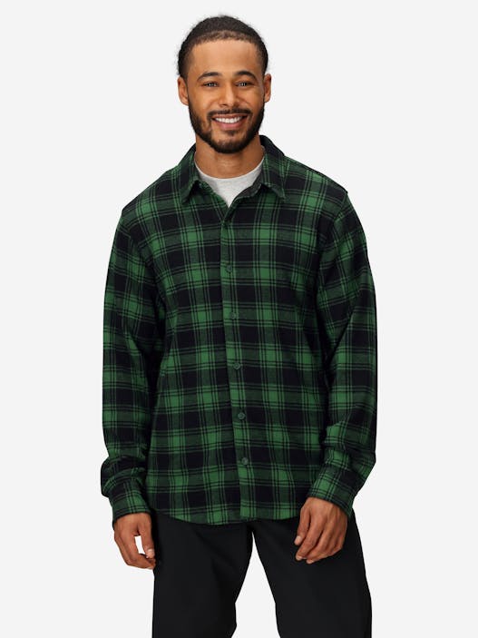 Men's Alpine Haven Soft Stretch Knit Flannel Long-Sleeve Shirt