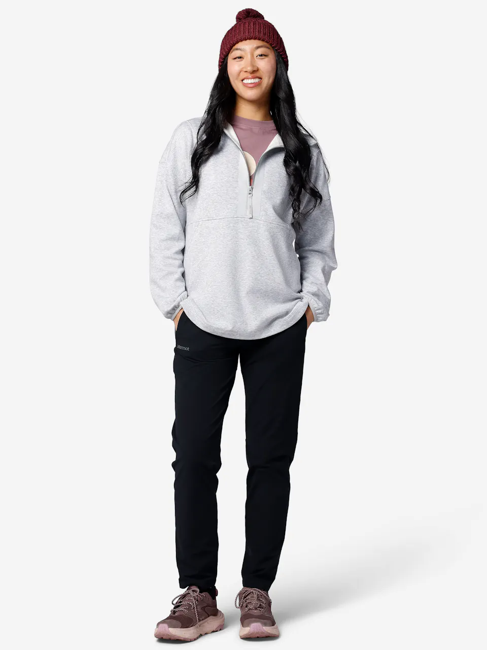 Wm's Hideaway Plush 1/2 Zip Hoody