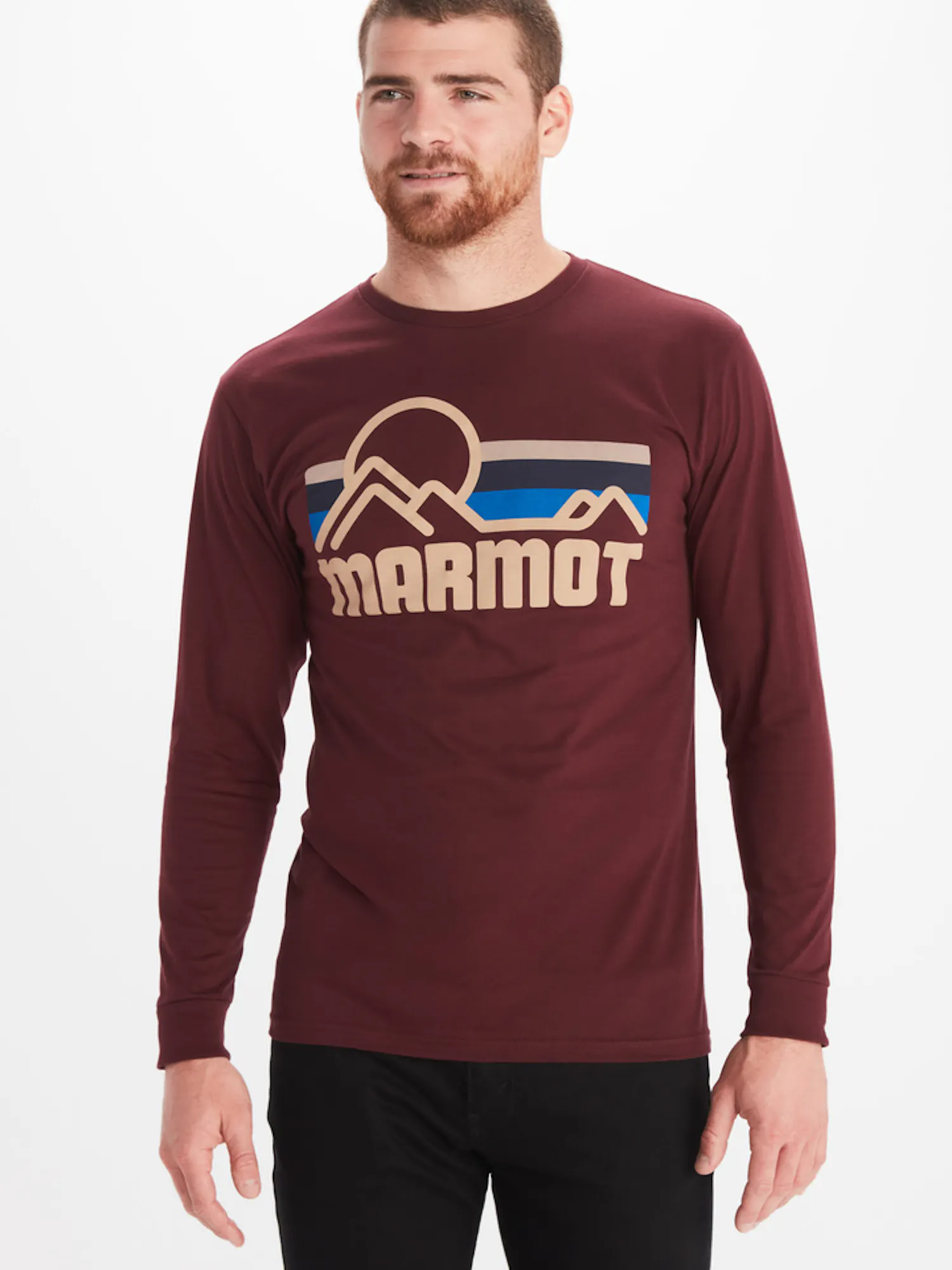 Marmot Men's Long-Sleeve Coastal T-Shirt in Port Royal | Cotton