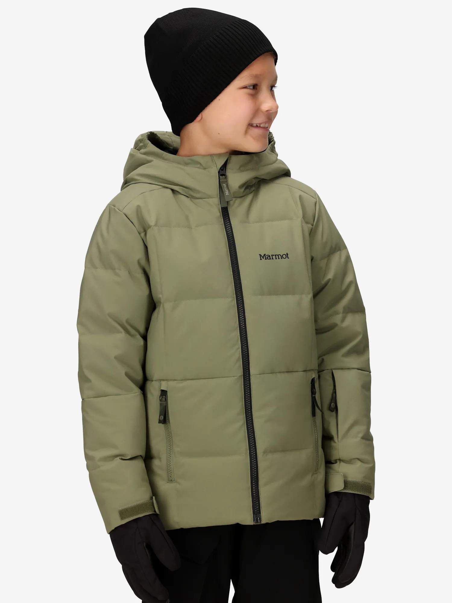 Marmot Kids' Polar Down Jacket (Fall 2025) in Olive Grove