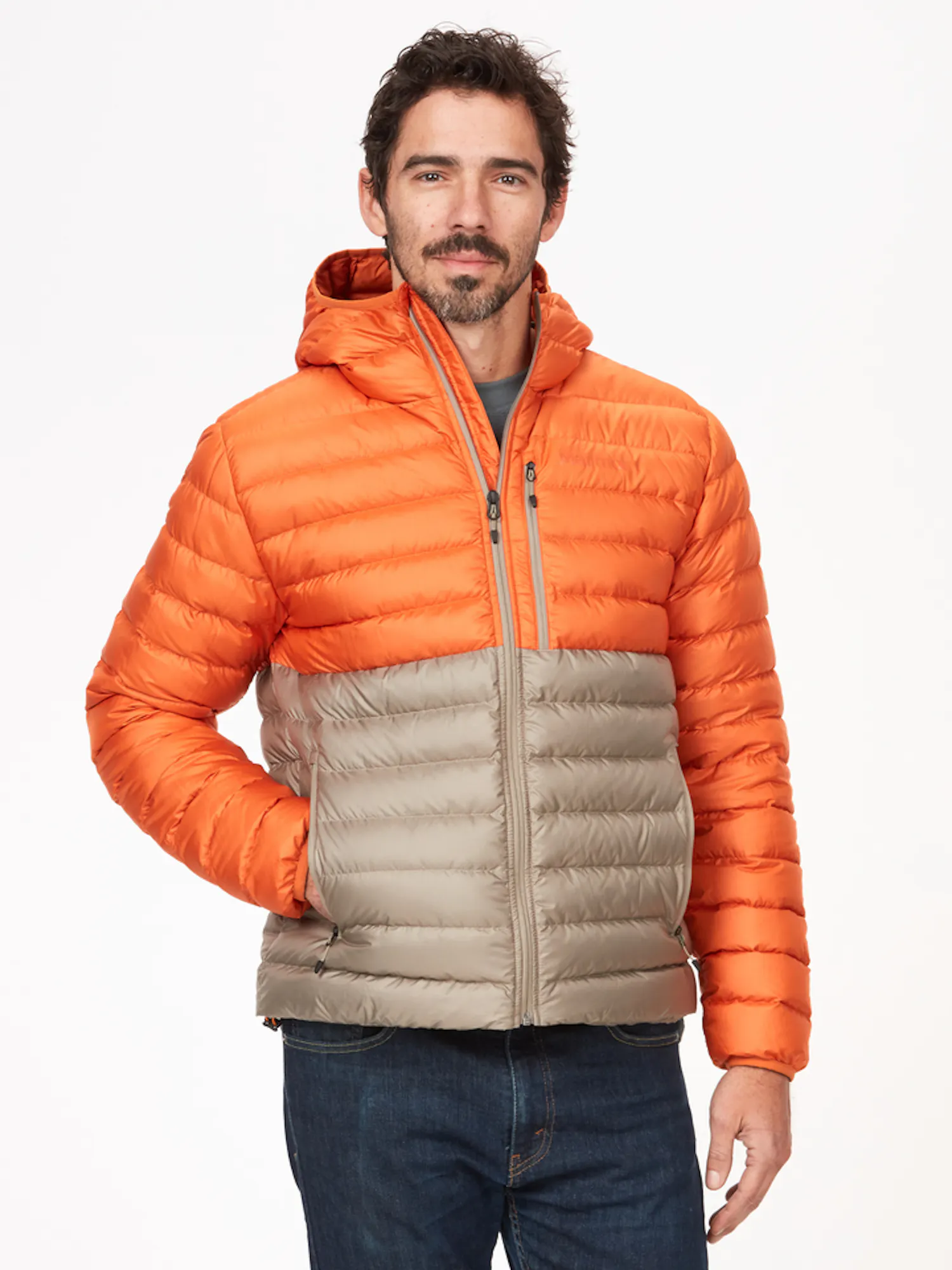 Marmot Men's Highlander Hoody in Tangelo/Vetiver