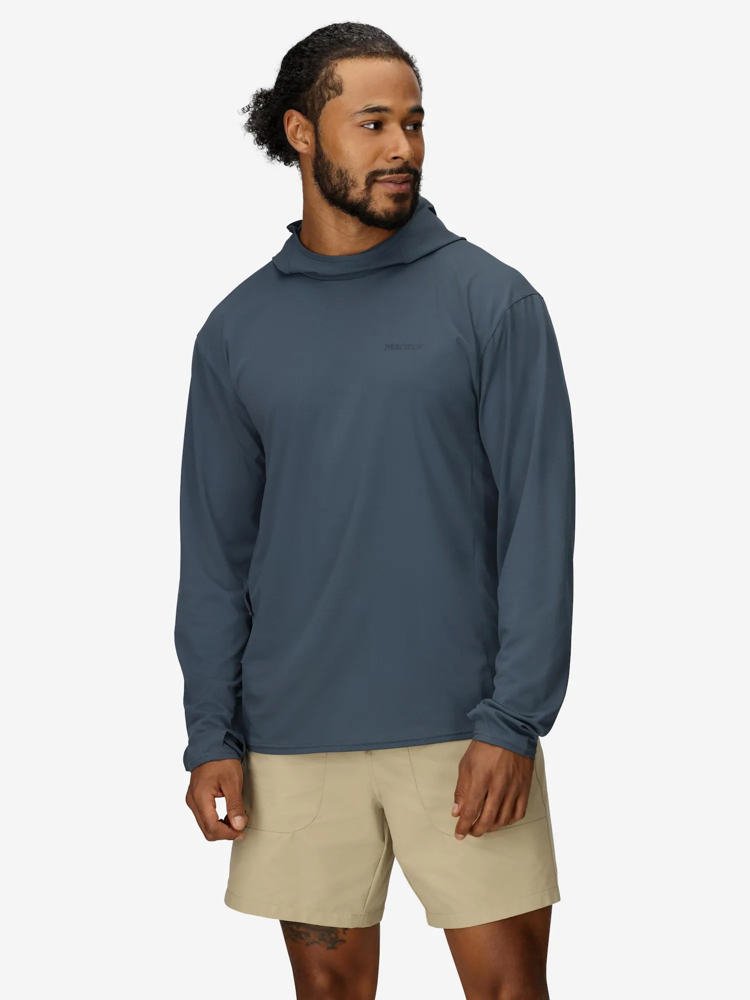 Marmot Men's AirExchange UPF 50 Hoody in Thunderhead