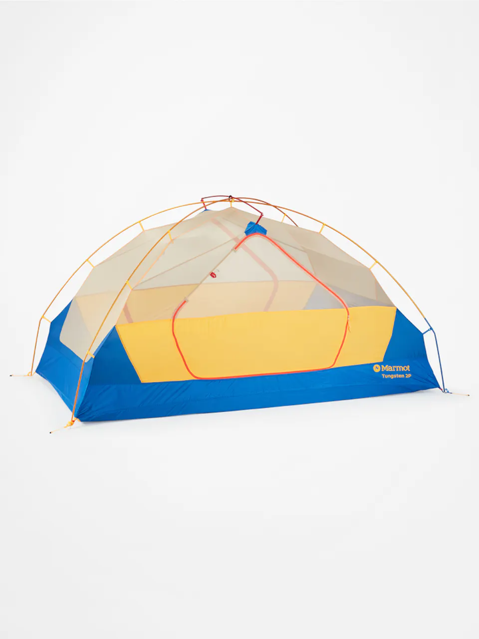 pitched tent
